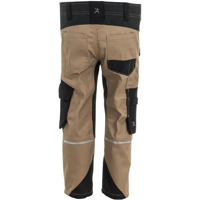 Kinder Stretch-Bundhose "Norit" in sand/schwarz, 122/128 - Thumbnail 2