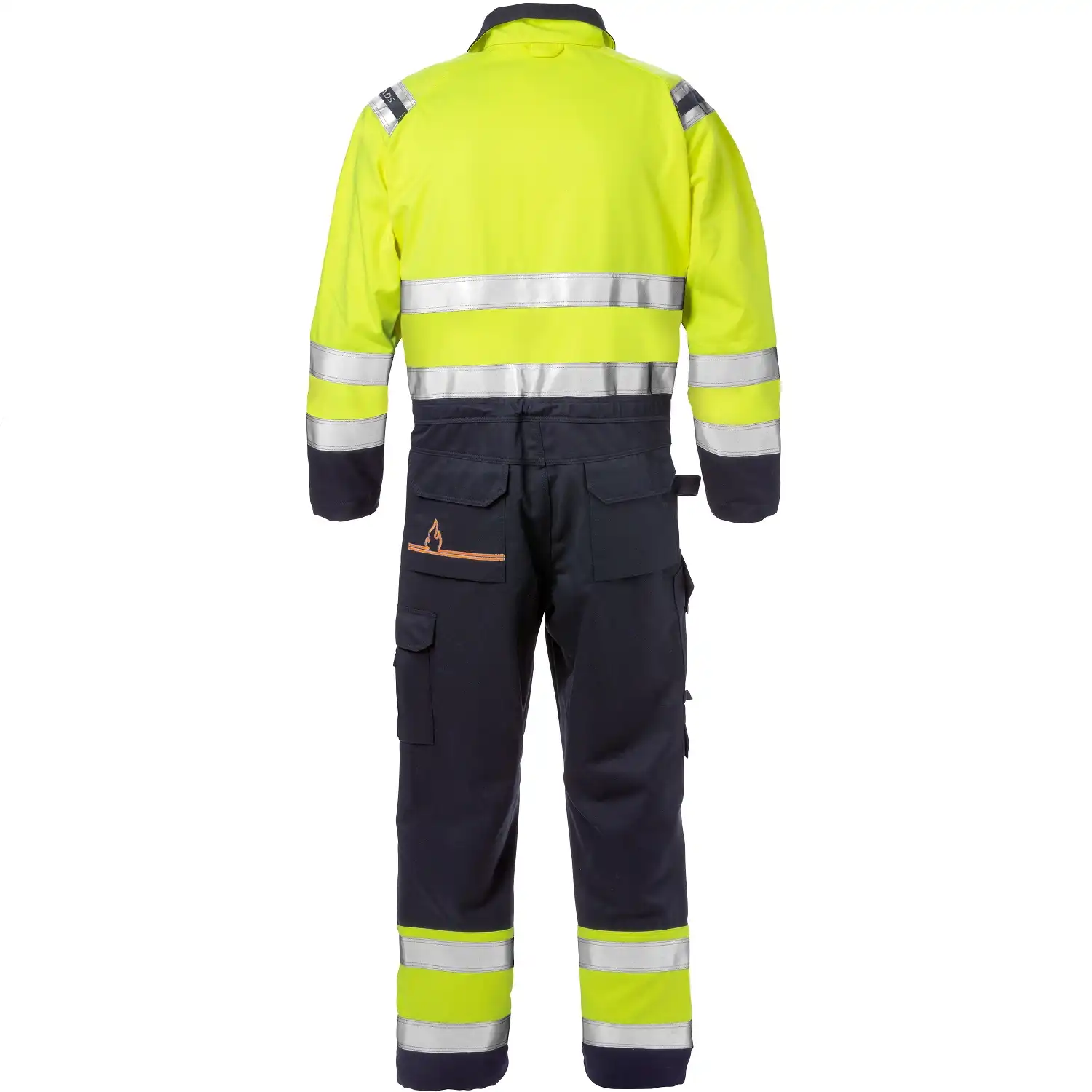 Multinorm Overall "8175 ATHS" Flame gelb/marine in 3XL - Thumbnail 2