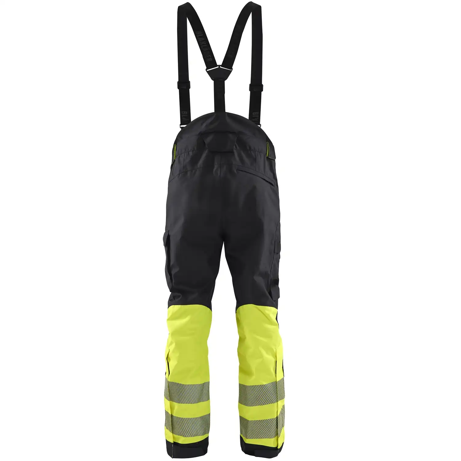 Warnschutz Regenhose "1877" in schwarz/gelb, L - lang - Thumbnail 2