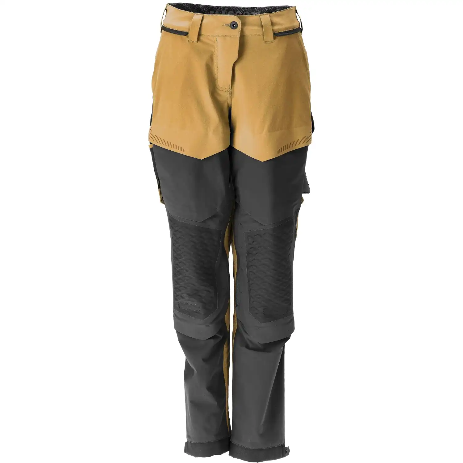 Damen Bundhose "22278-605" Customized in nussbraun/schwarz, 76C42 - Thumbnail 1