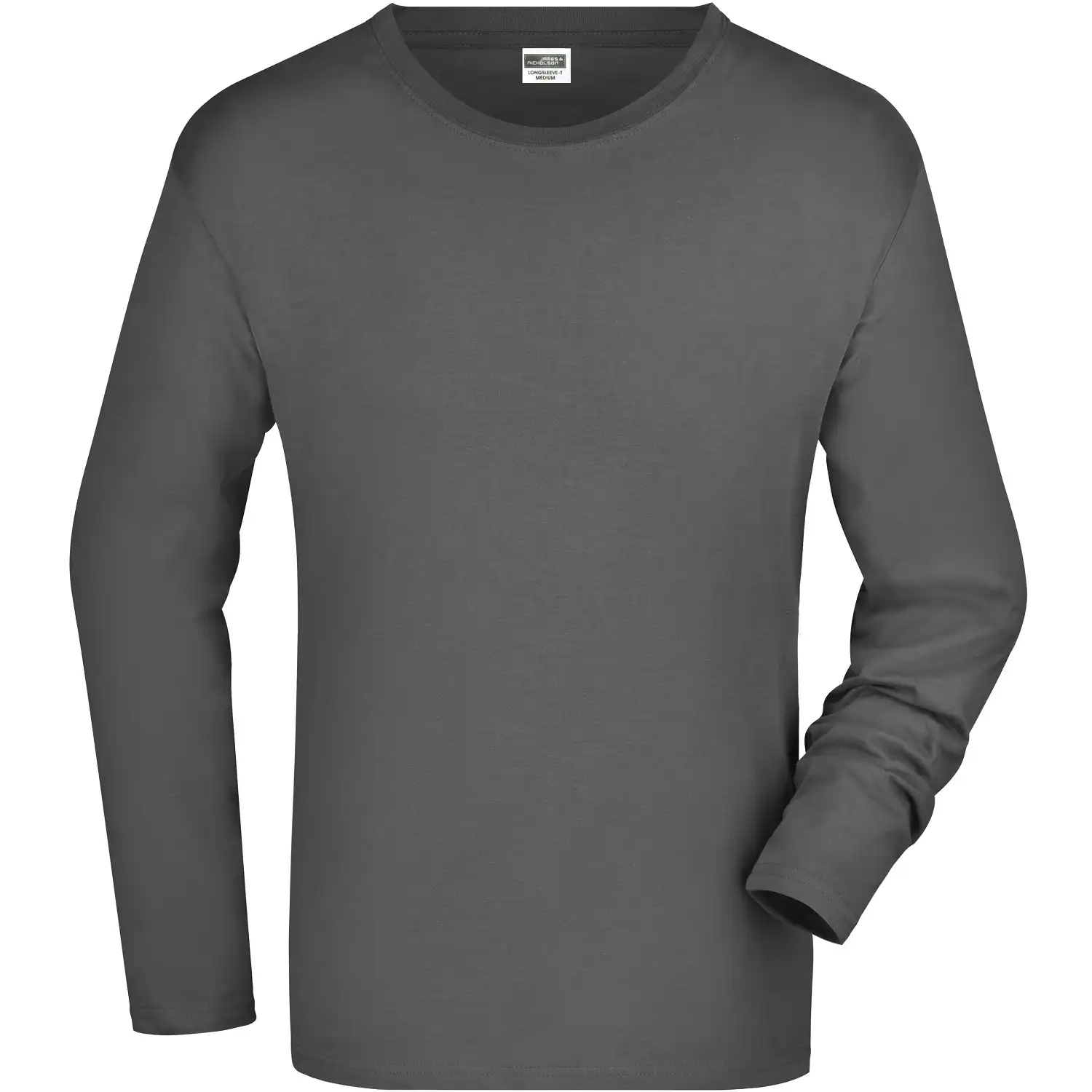 Langarmshirt "JN913" in graphite, 3XL - Thumbnail 1