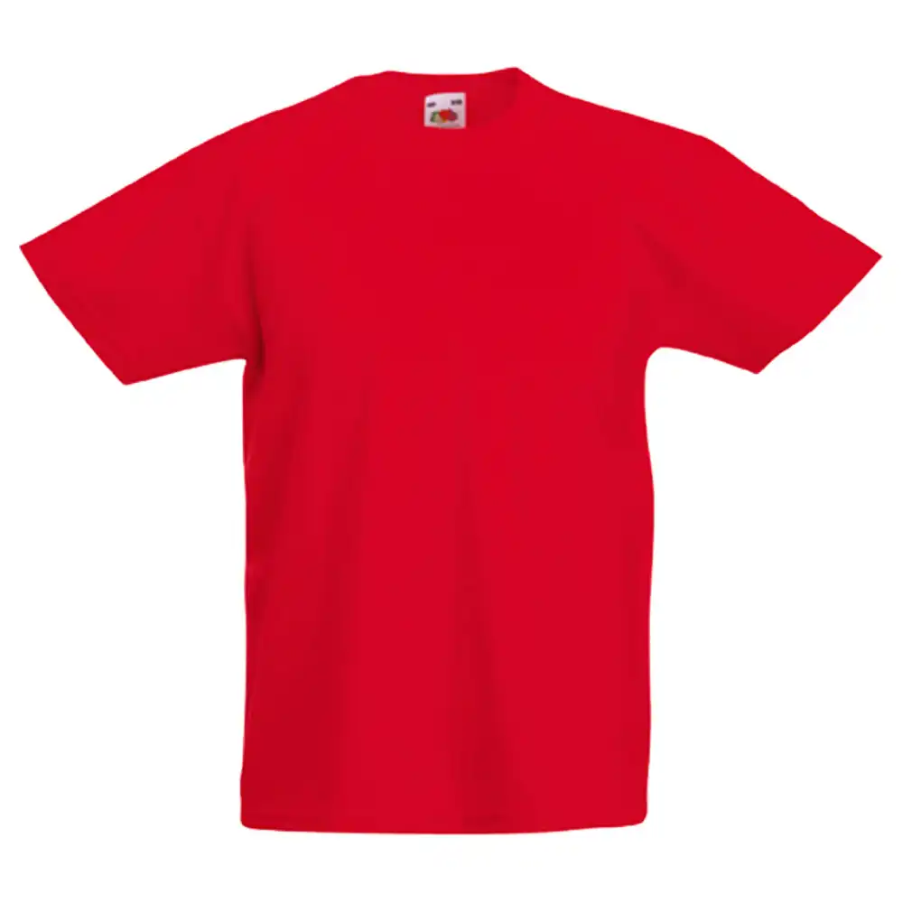 Kinder T-Shirt "F140K" 100% Baumwolle Valueweight in red, 98 - Bild 1