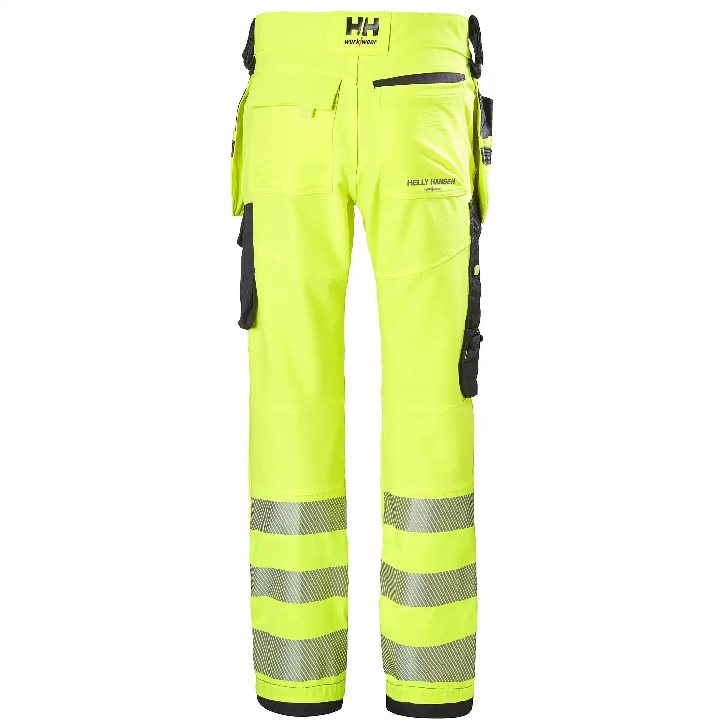 Warnschutz Handwerkerhose "ICU" in gelb/schwarz, C44 - Thumbnail 2