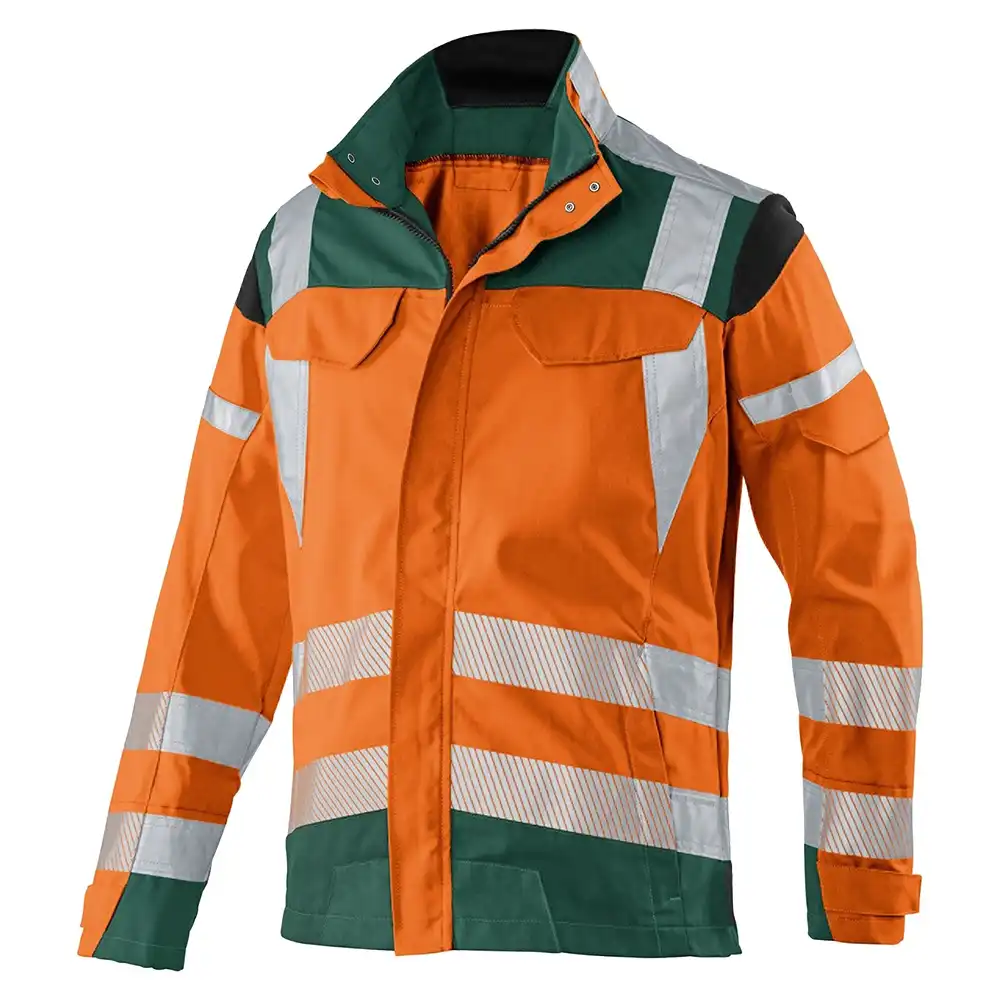 Warnschutz Arbeitsjacke "REFLECTIQ" in orange/moosgrün, 102 - Bild 1