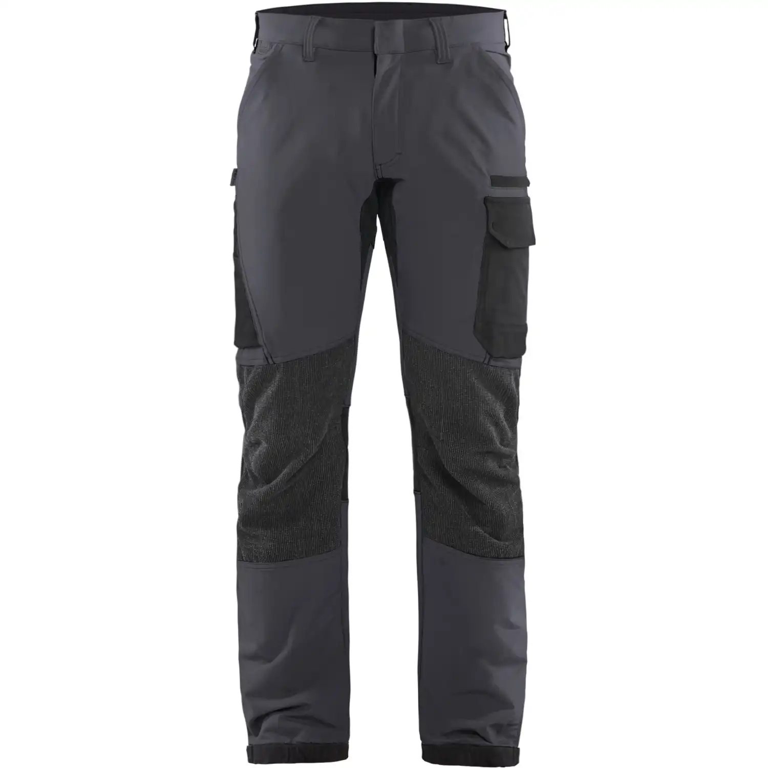 Stretch Servicehose "1422" in mittelgrau/schwarz, C48 - Thumbnail 1