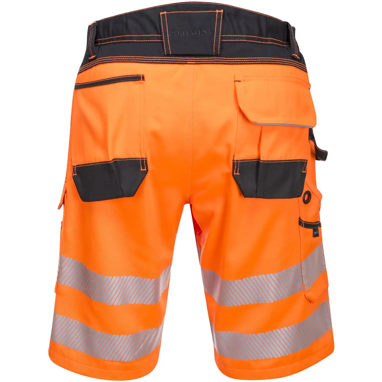 Warnschutz Shorts "PW348" PW3 in orange/schwarz, 32 (EU 48) - Thumbnail 2