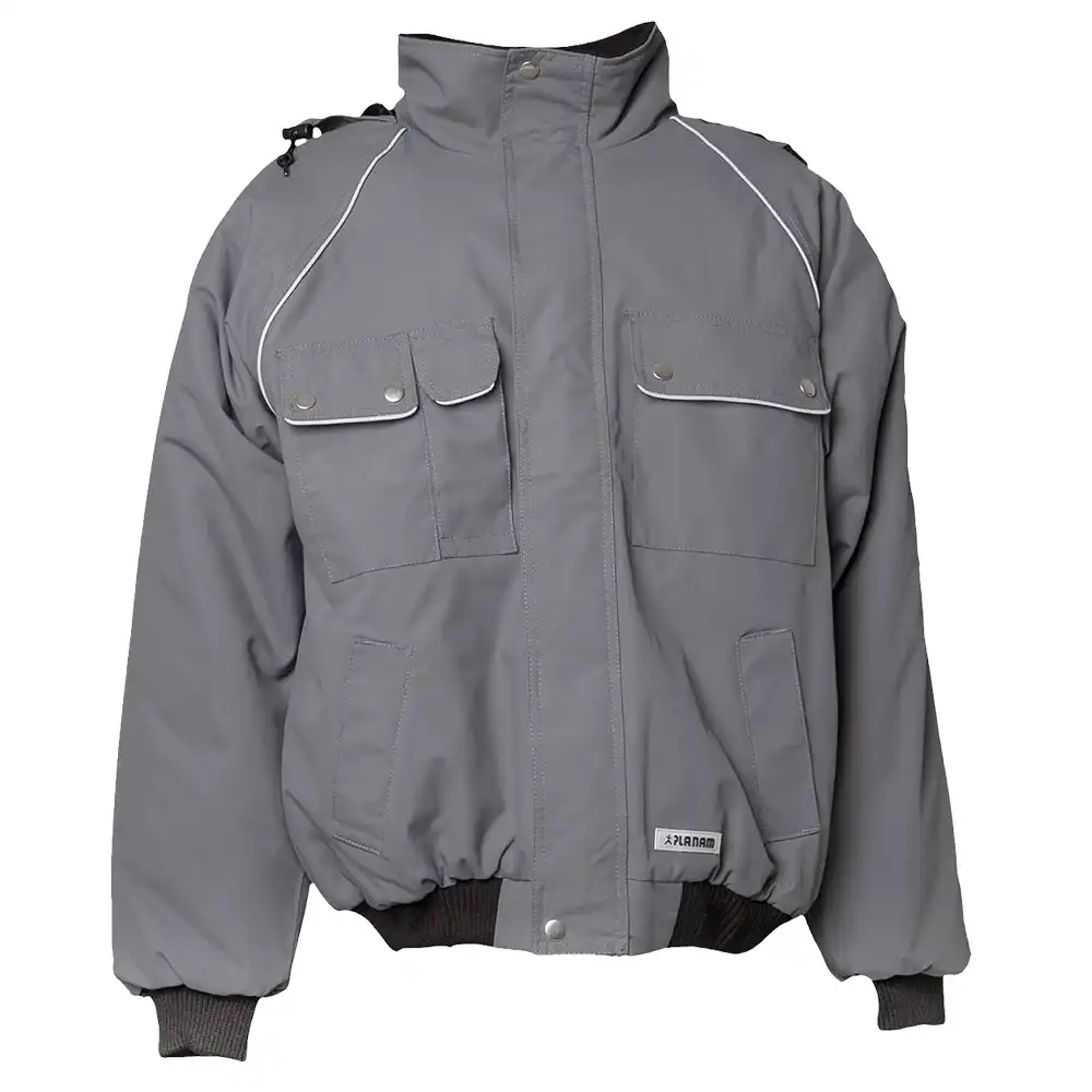 Winter-Blouson "CANVAS 320" in grau/schwarz, 4XL - Bild 1