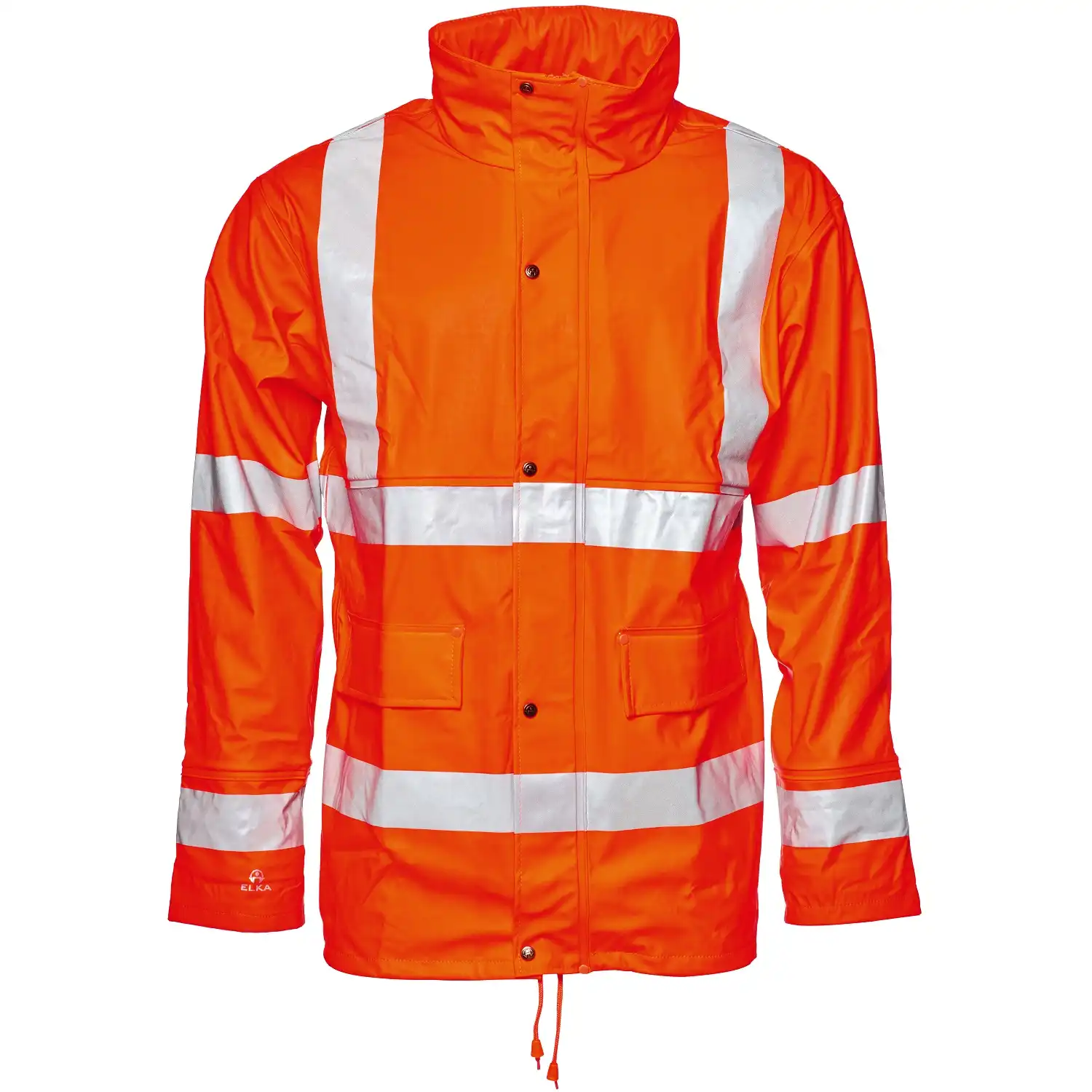 Warnschutz Regenjacke "026300R" VISIBLE Kl. 3 in fluororange, L - Thumbnail 1