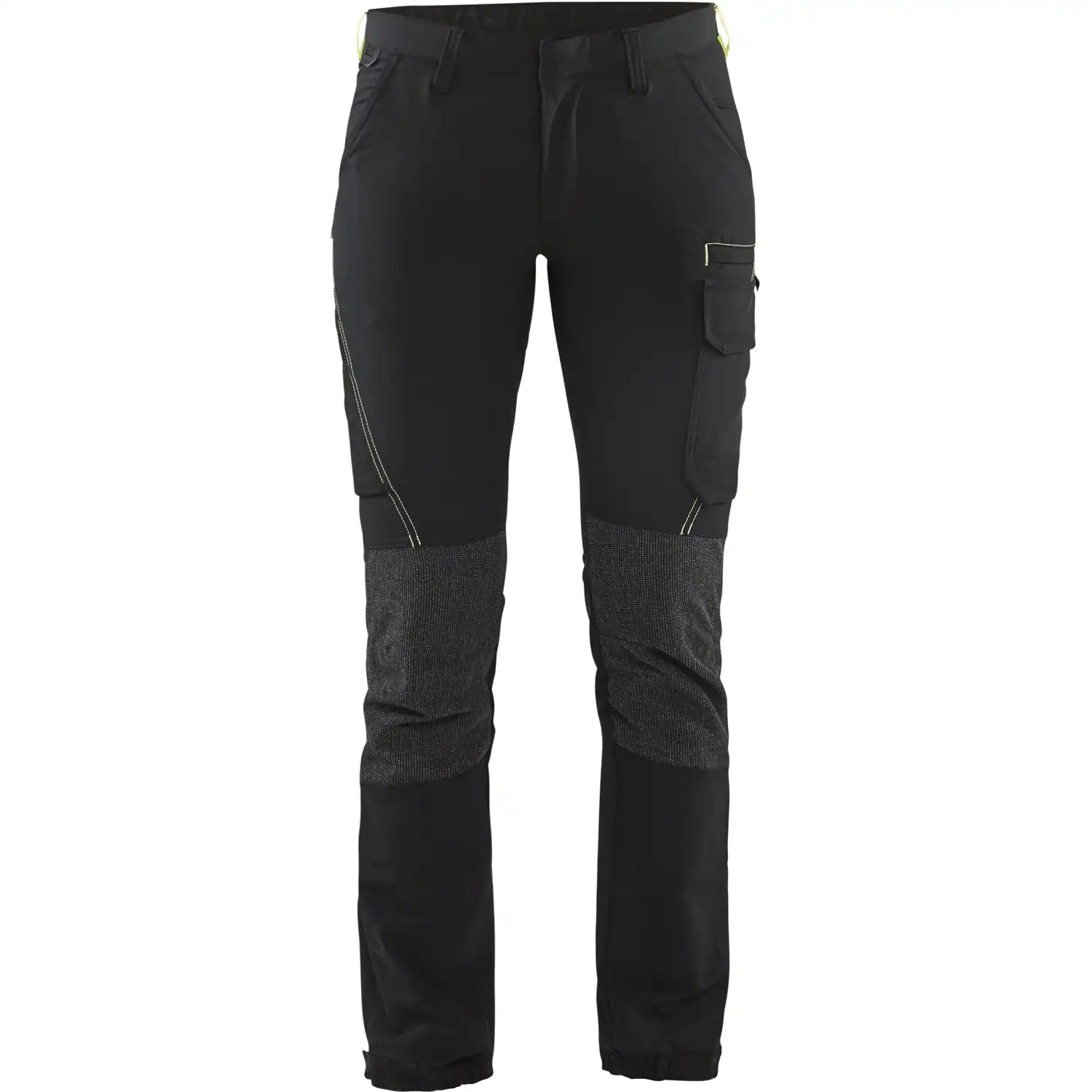 Damen Stretch Servicehose "7122" in schwarz/gelb, C32 - Bild 1