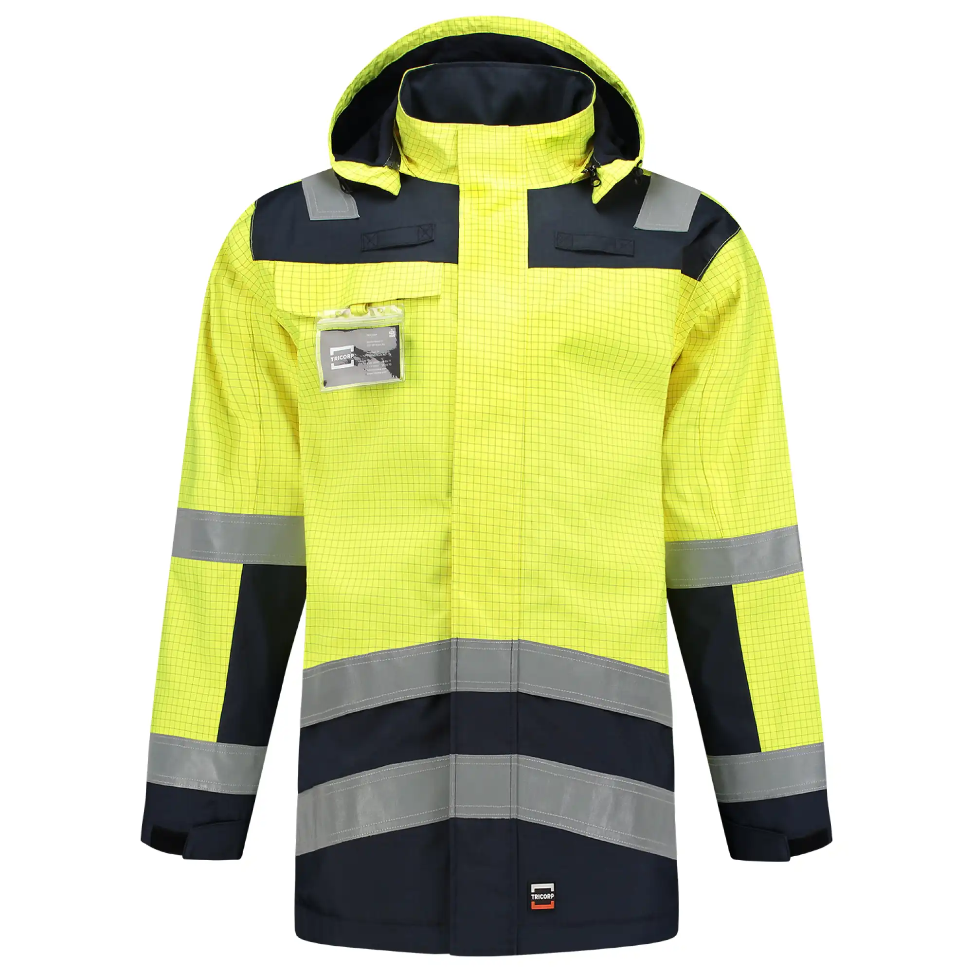 Multinorm Regenparka "403009" Safety yellow/ink in XS - Thumbnail 1