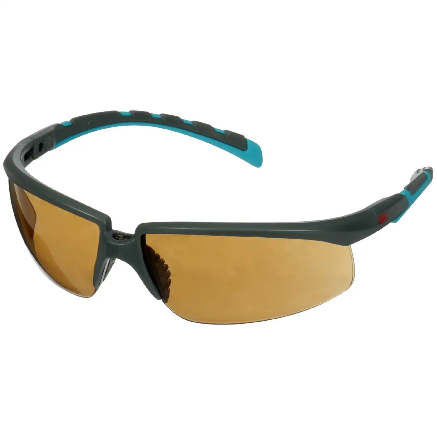 Schutzbrille Solus™ S2005SGAF-BGR grau/türkise Bügel, braune Scheibe - Bild 1