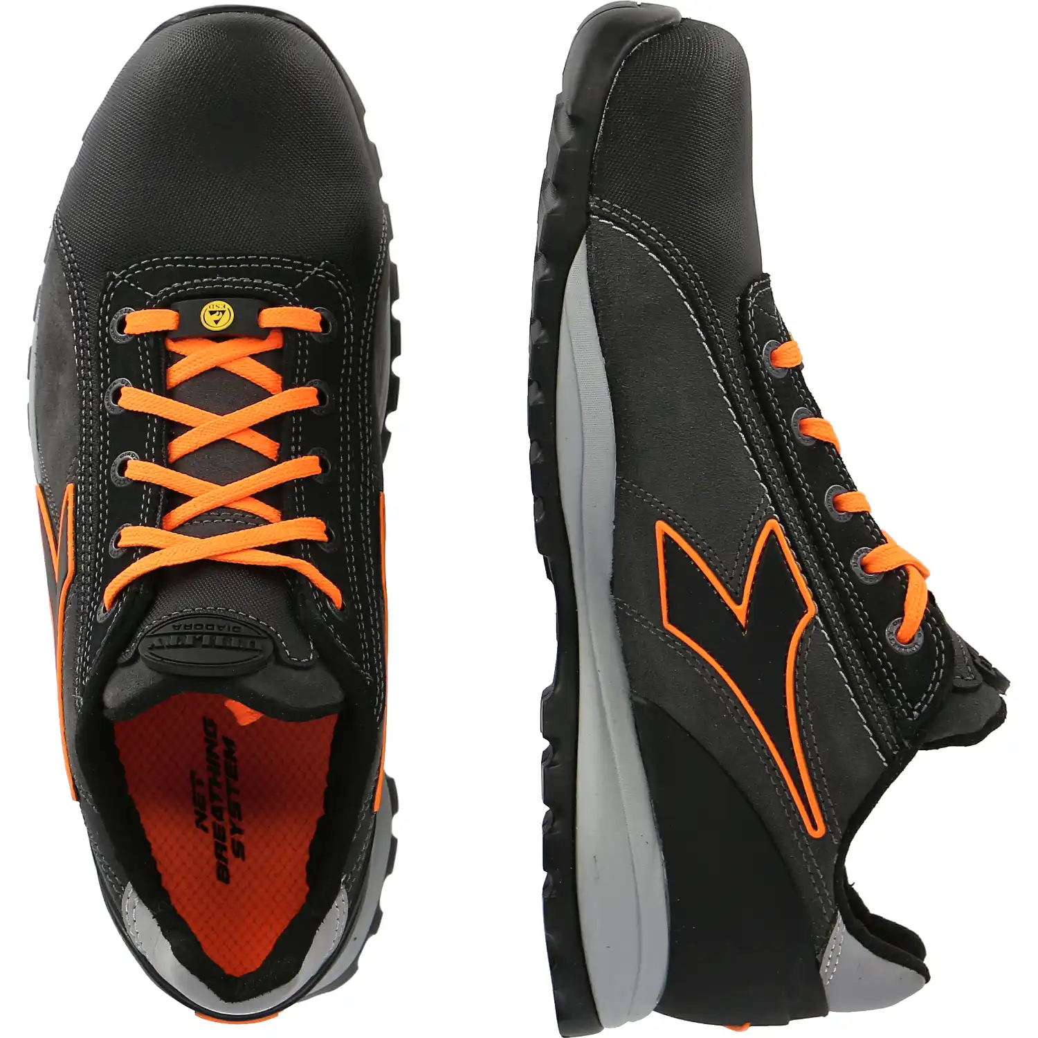 Sicherheitshalbschuhe S3 "GLOVE NET LOW PRO" asphalt/orange in 35 - Thumbnail 2