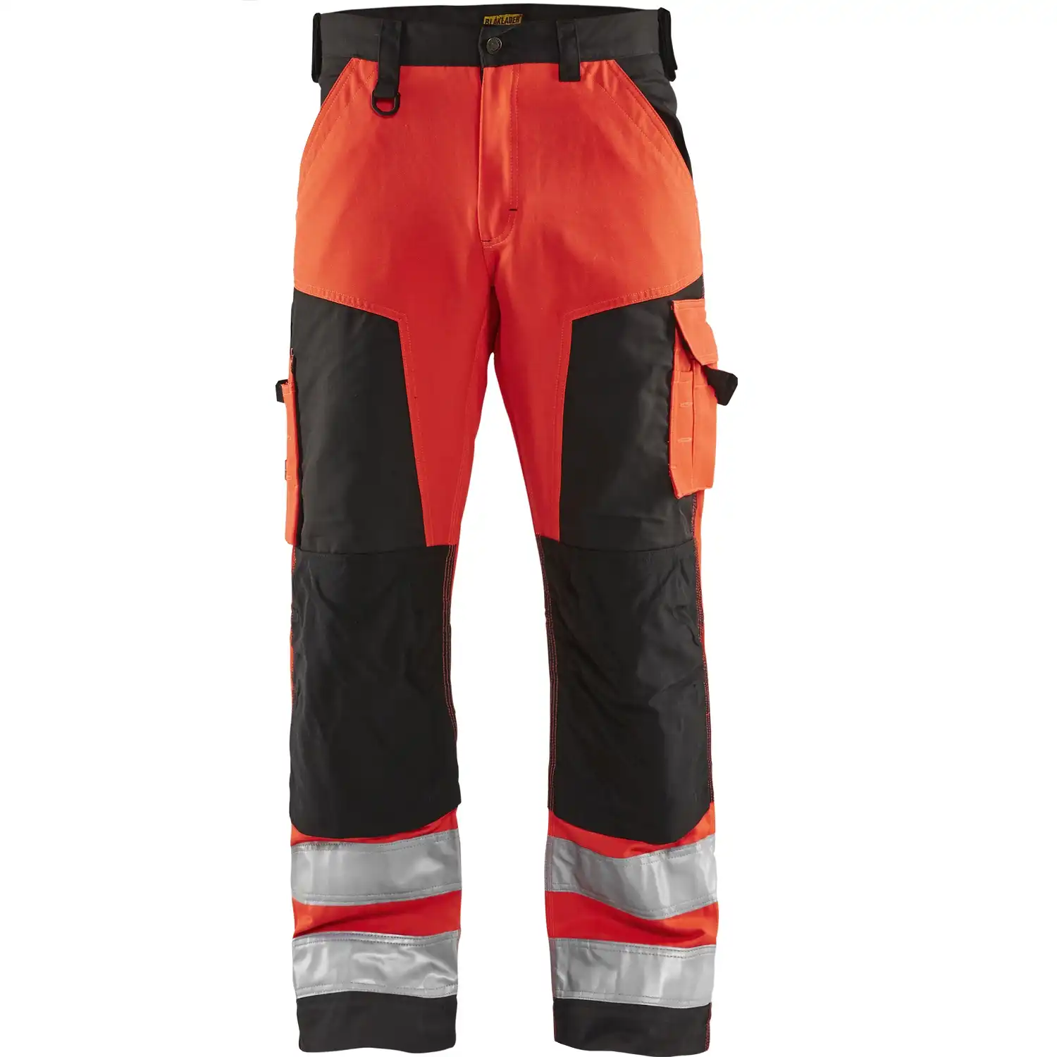 Warnschutz Bundhose "1566" in rot/schwarz, C50 - Thumbnail 1