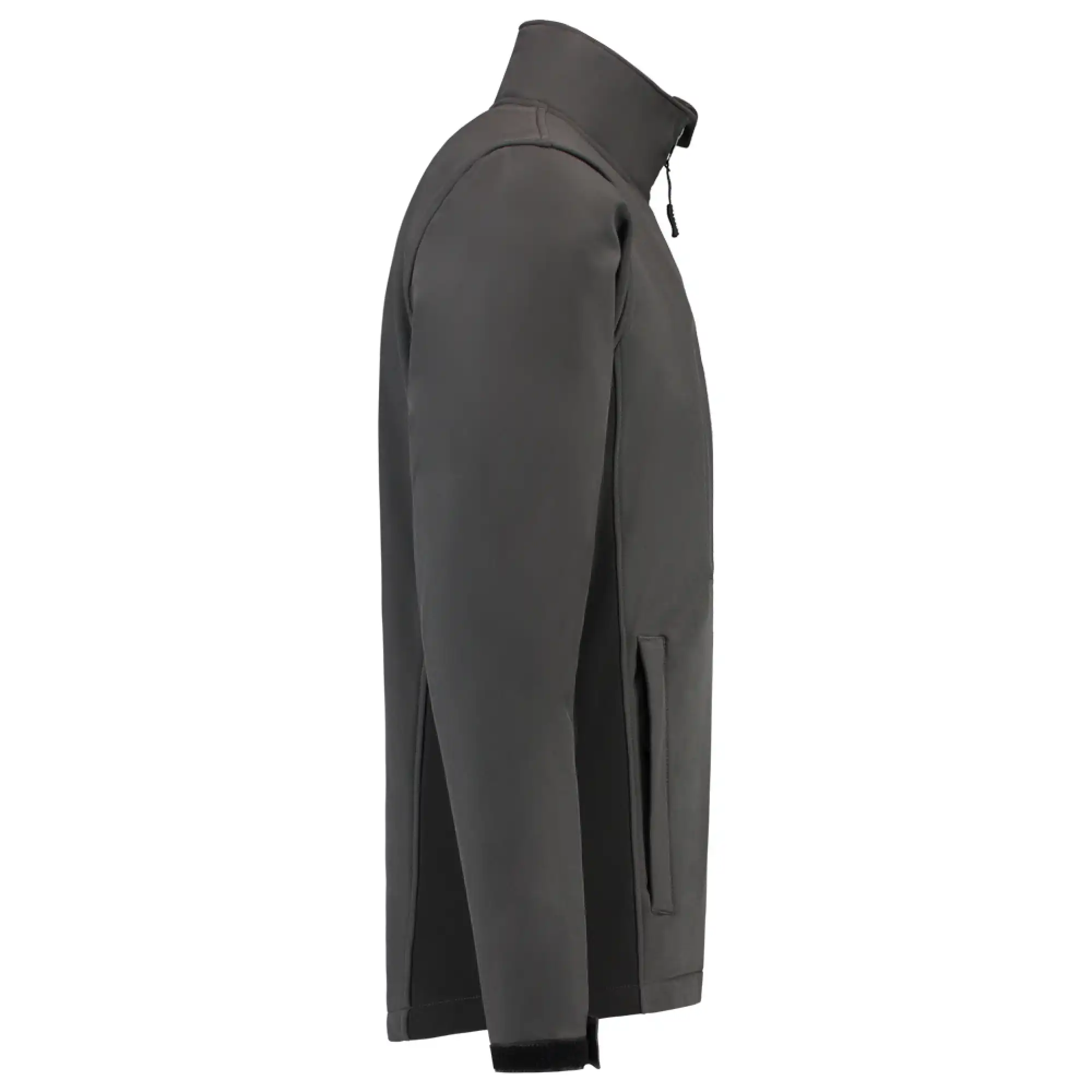 Softshelljacke Bicolor "402002" Workwear in XS, dark grey/black - Thumbnail 4