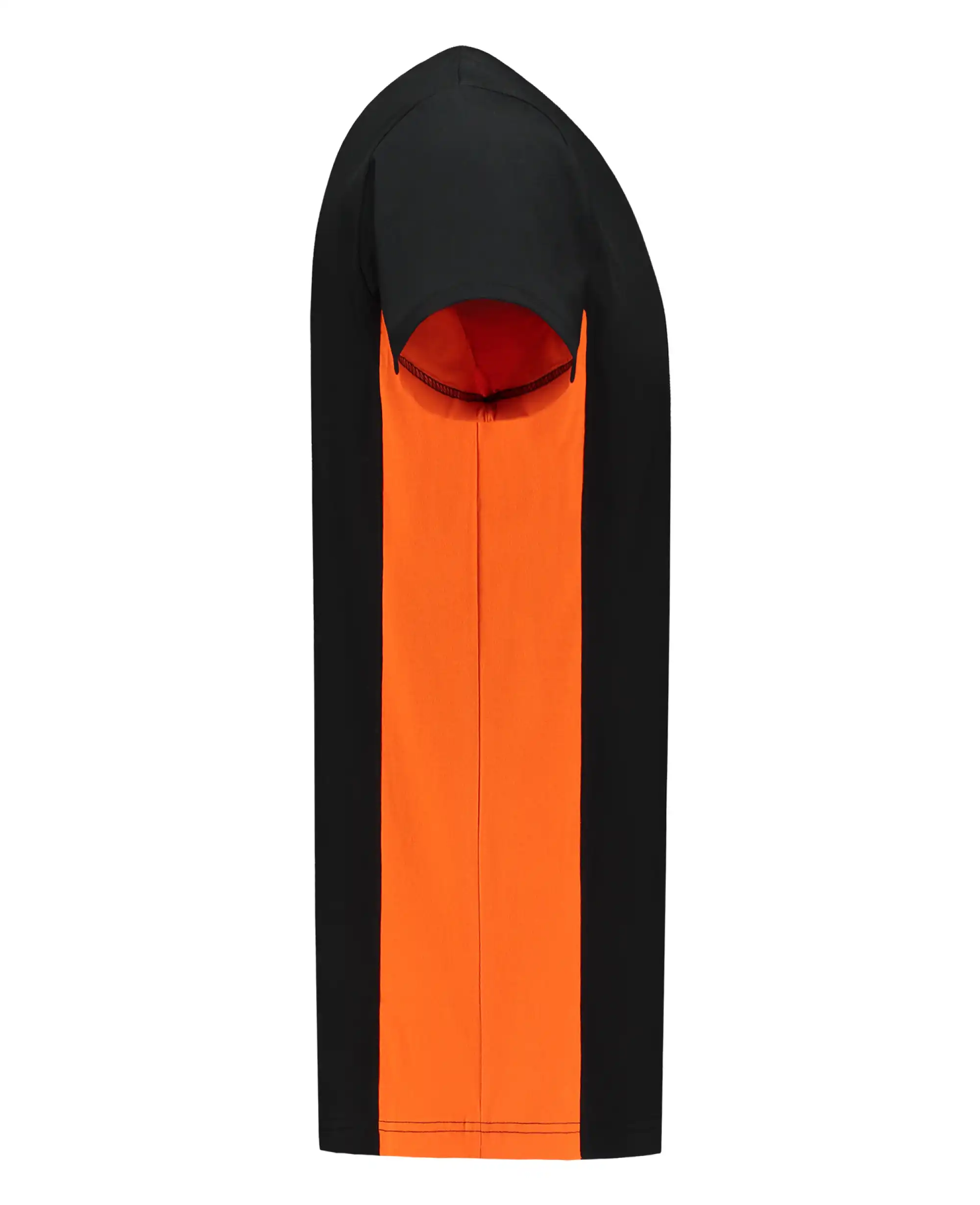 T-Shirt Bicolor "102004" Workwear in black/orange, M - Thumbnail 4