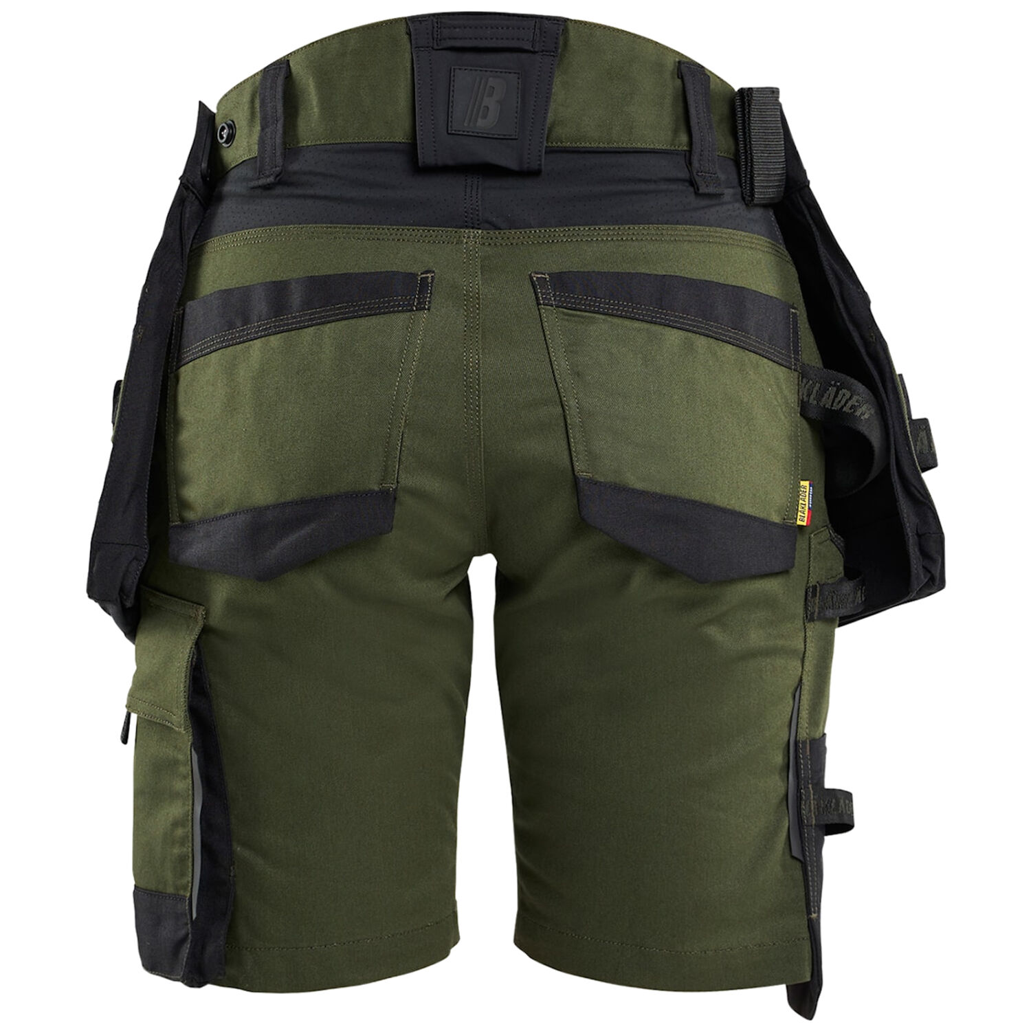 Damen Arbeitsshorts STRIKER "7175" in waldgrün/schwarz, C32 - Thumbnail 2
