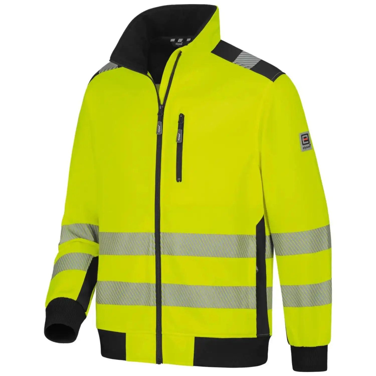 Warnschutz-Sweatjacke in gelb, L - Thumbnail 3