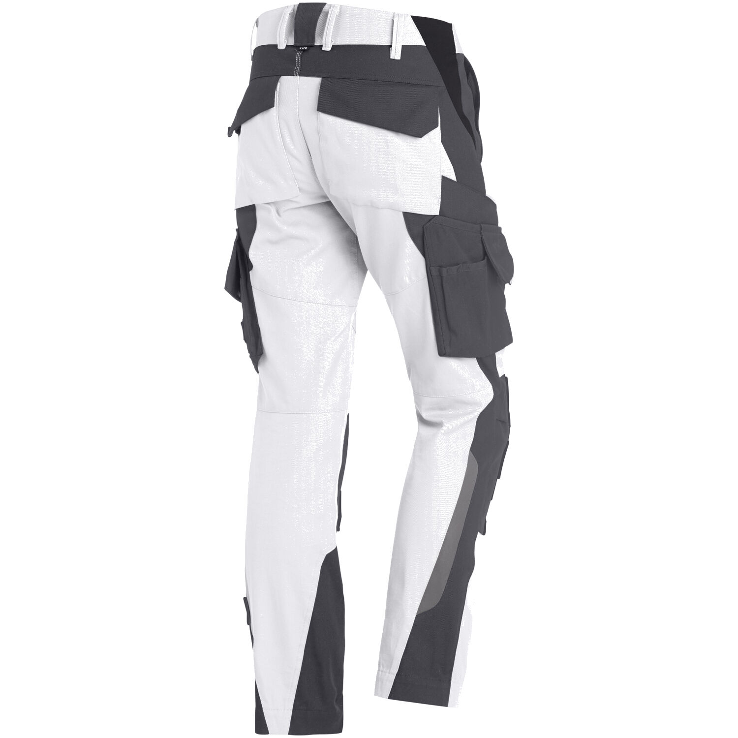 Damen Arbeitshose "ANNETTE" in weiß/anthrazit, 48 - Thumbnail 2