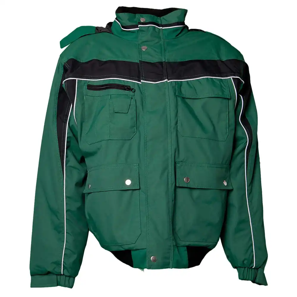 Winter Blouson "PLALINE" in grün/schwarz, L - Thumbnail 1