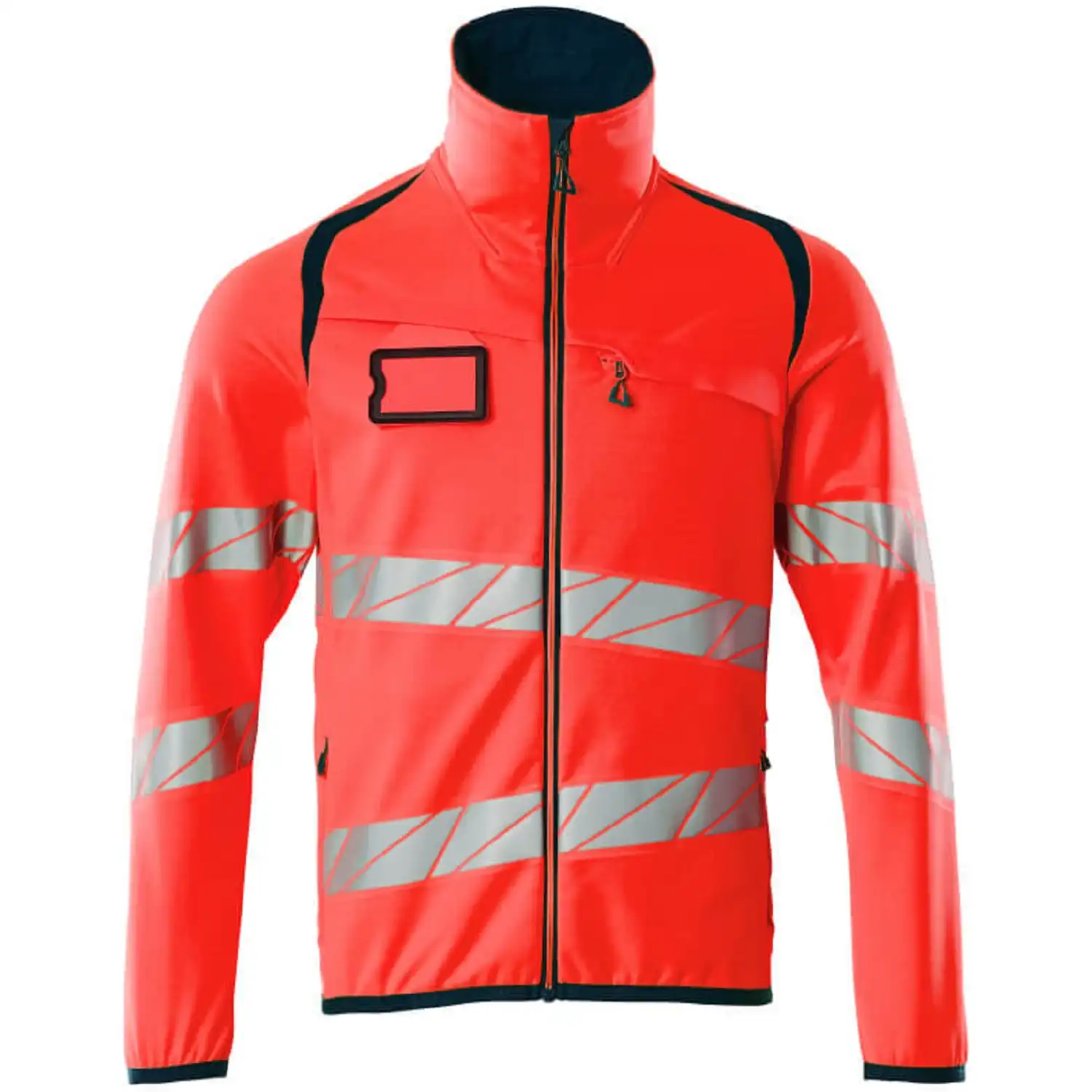 Warnschutz Fleecejacke "ACCELERATE SAFE" in rot/schwarzblau, S - Thumbnail 1