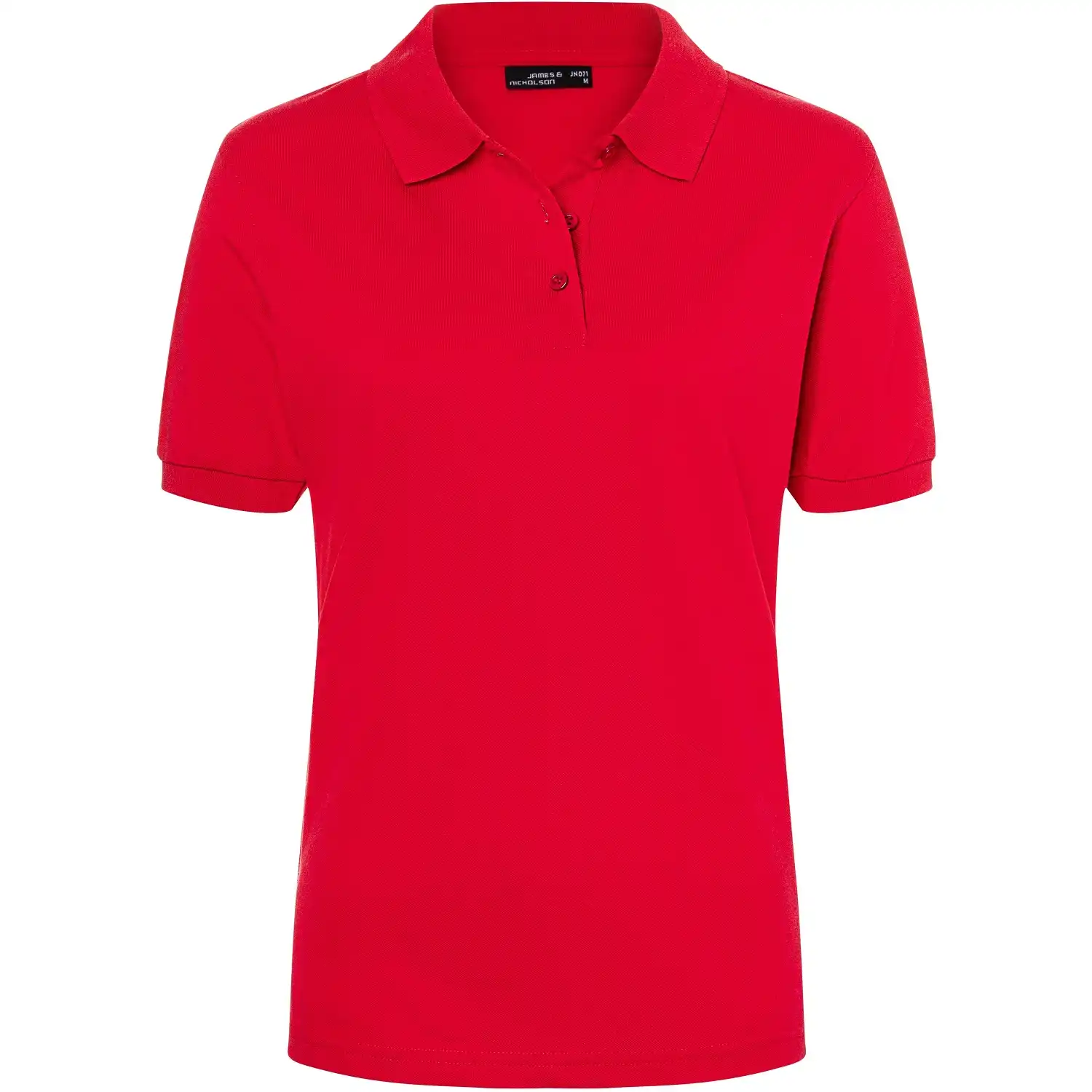 Damen Polo-Shirt Classic "JN071" in red, L - Thumbnail 1