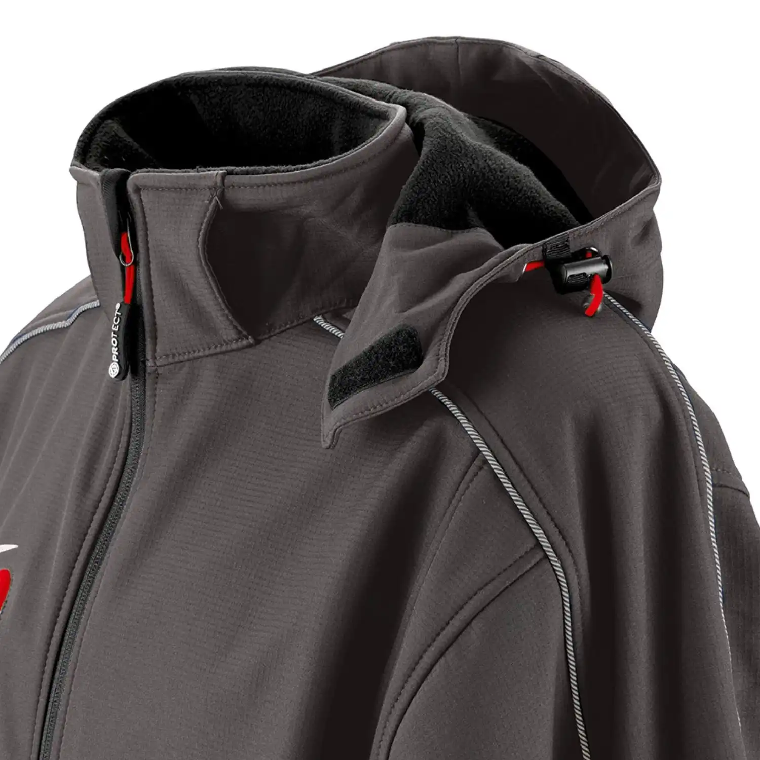 Workwear Softshell-Jacke "Montana" in grau/schwarz, XL - Thumbnail 3
