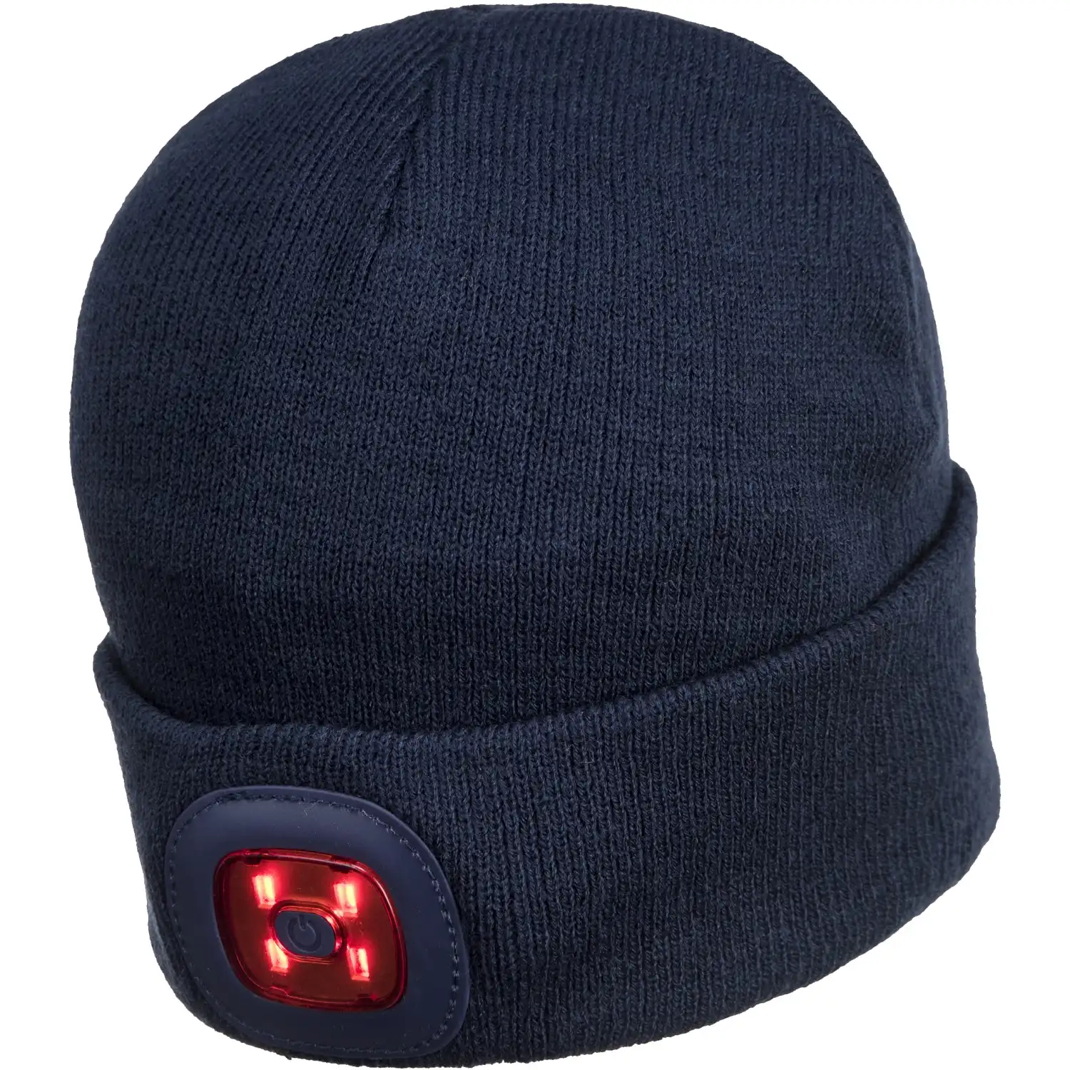 LED Wintermütze doppelseitig  "B028" in marine - Thumbnail 2