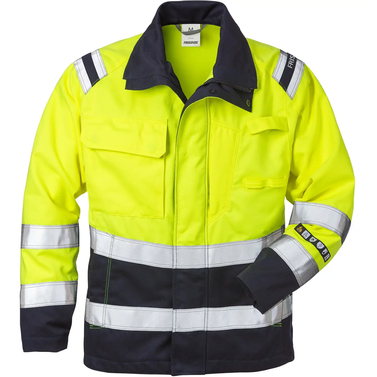 Multinorm Damen Bundjacke "4275 ATHS" Flamestat gelb/marine in XXL - Thumbnail 1