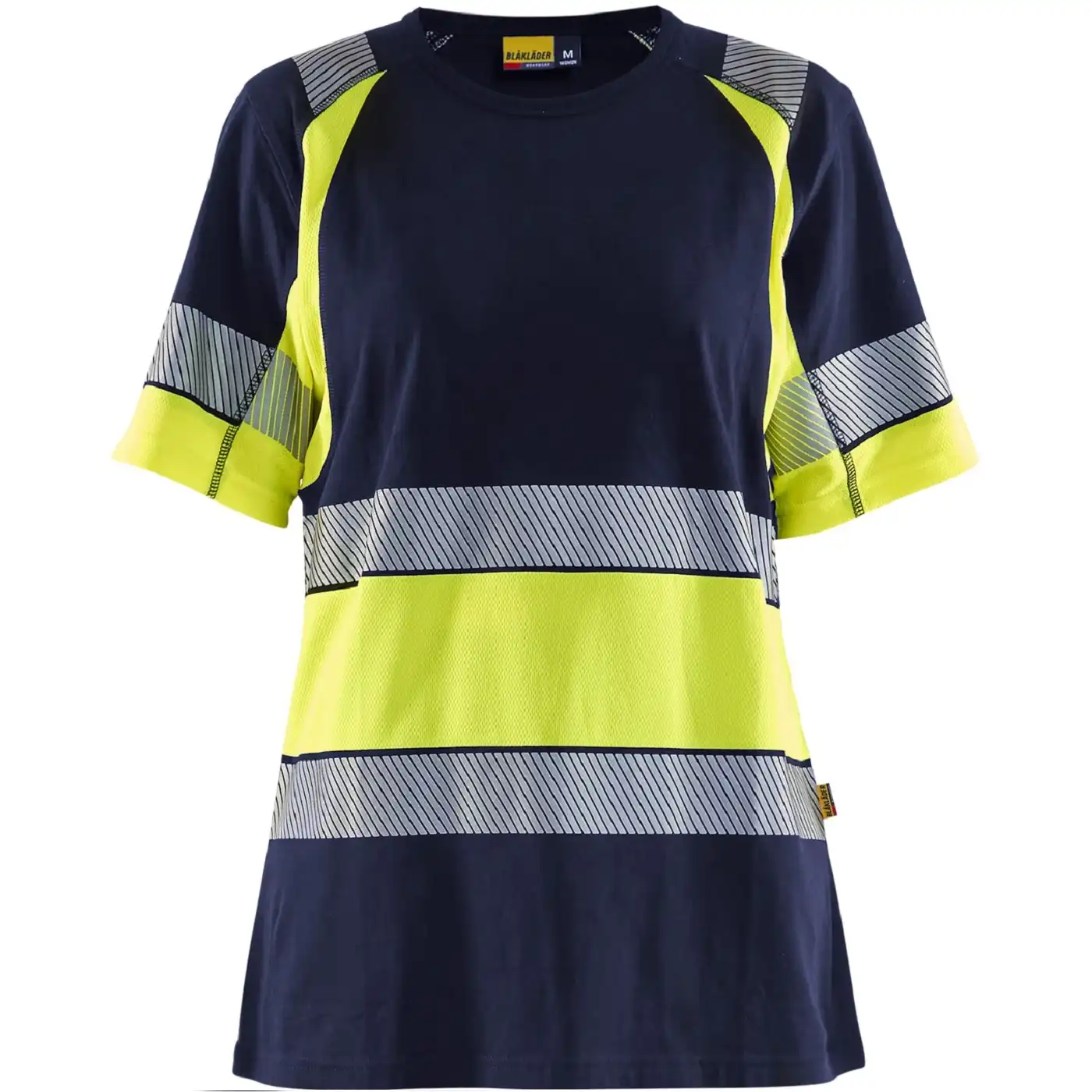 Damen Warnschutz T-Shirt "3410" in marine/gelb, 3XL - Thumbnail 1