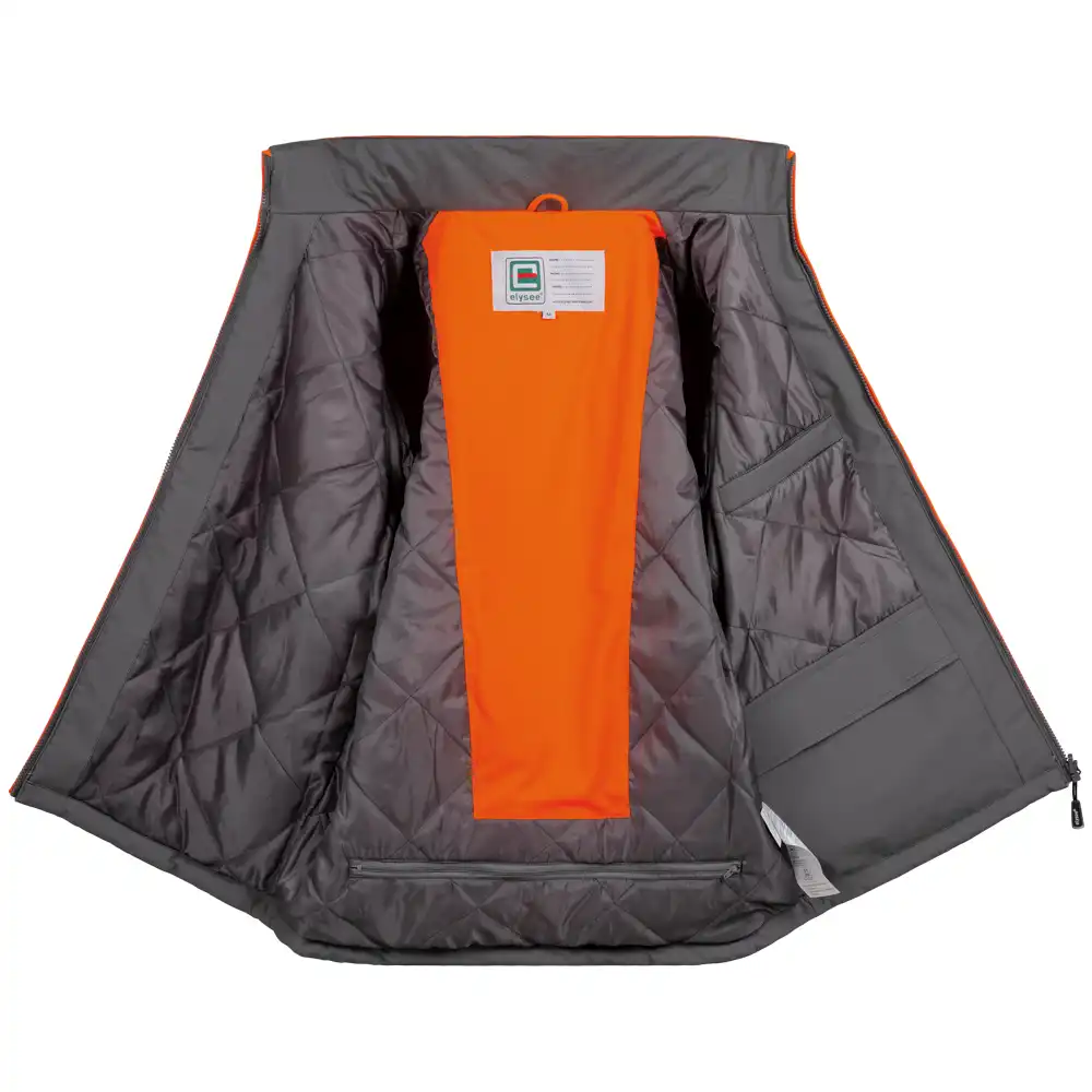 Warnschutz Winterjacke 2-in-1  in orange/grau, L - Thumbnail 4