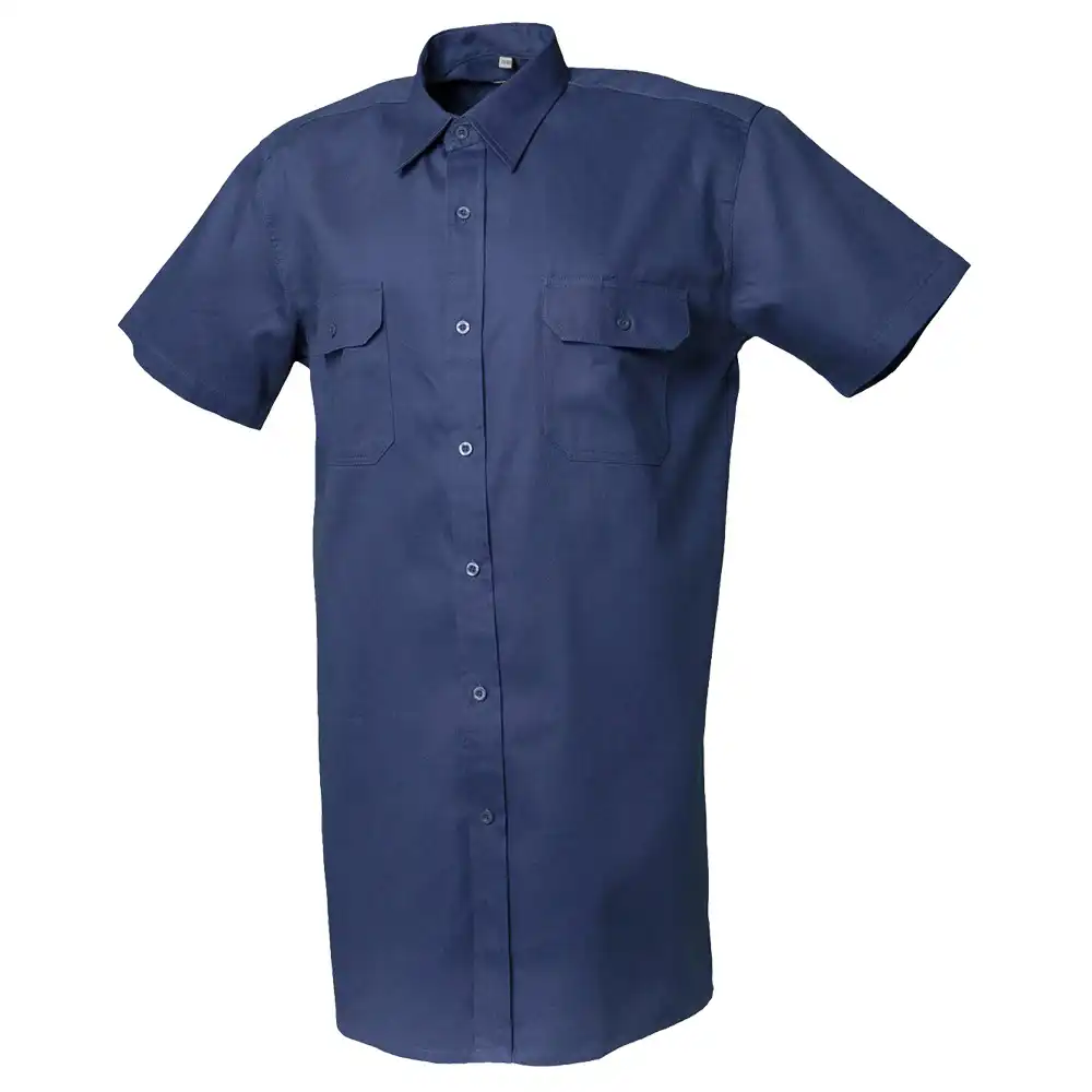 Arbeitshemd "KÖPER" kurzarm in dunkelblau, 37/38 - Bild 1