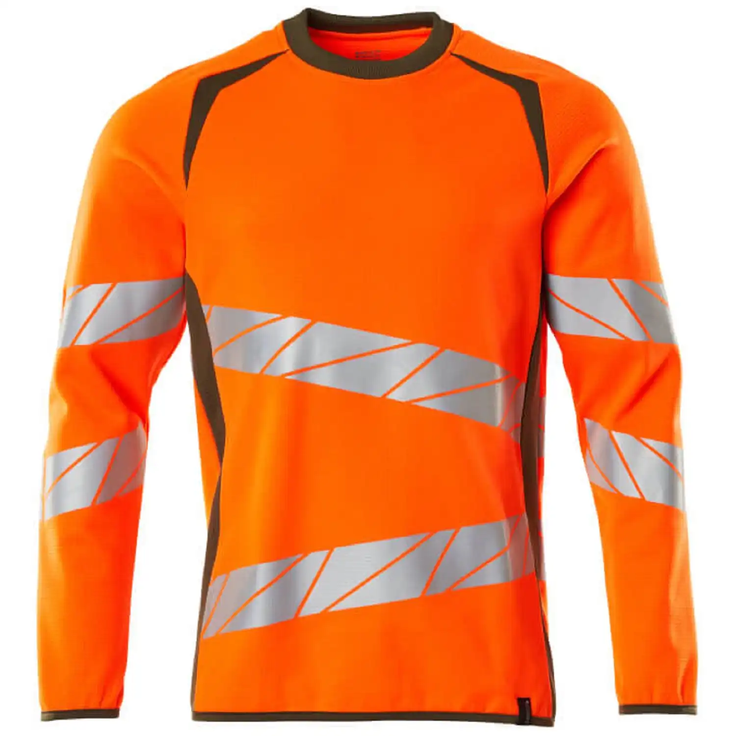 Warnschutz Sweatshirt "ACCELERATE SAFE" in orange/moosgrün, XXL - Bild 1