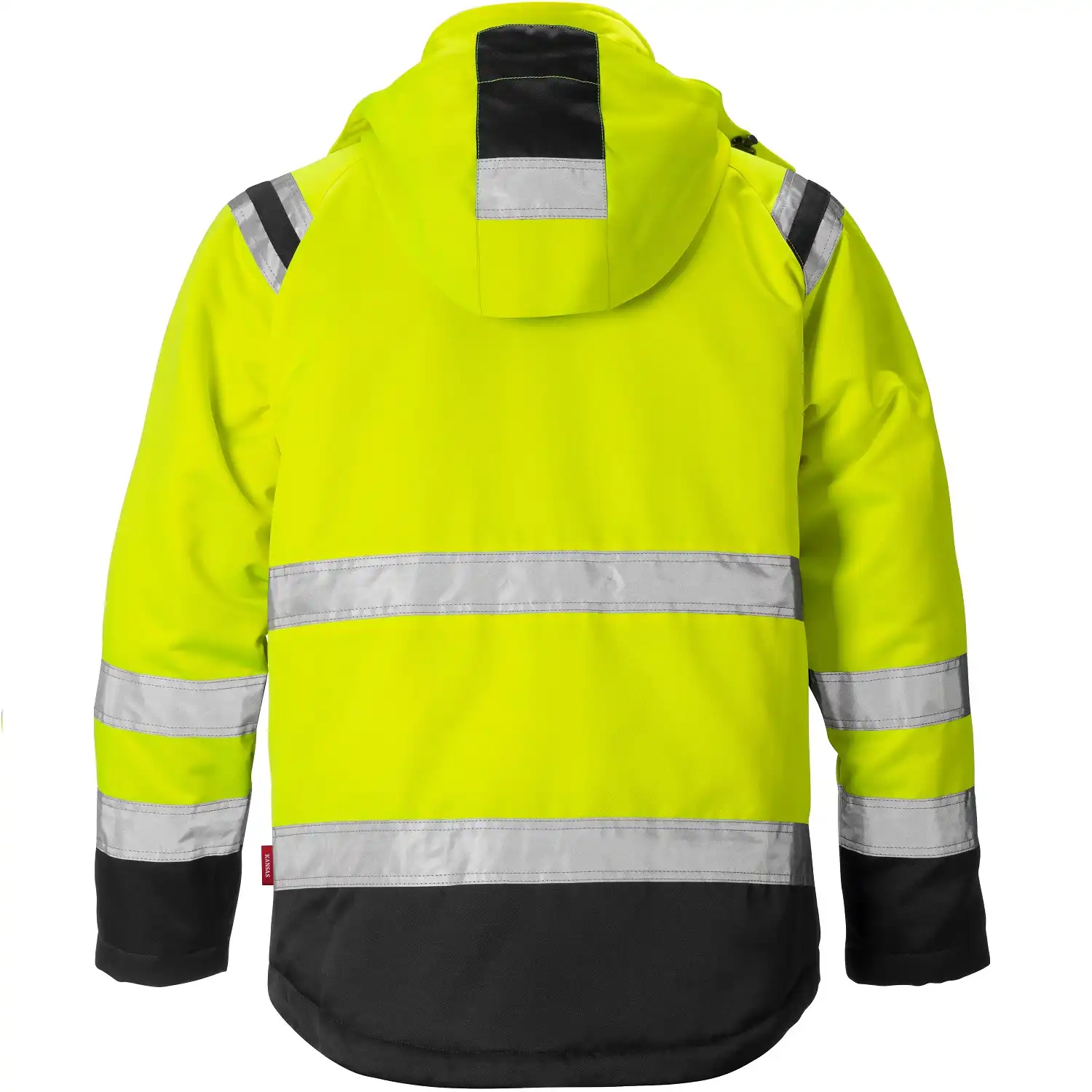 Warnschutz Winterjacke "4043 PP" in gelb/schwarz, L - Thumbnail 2