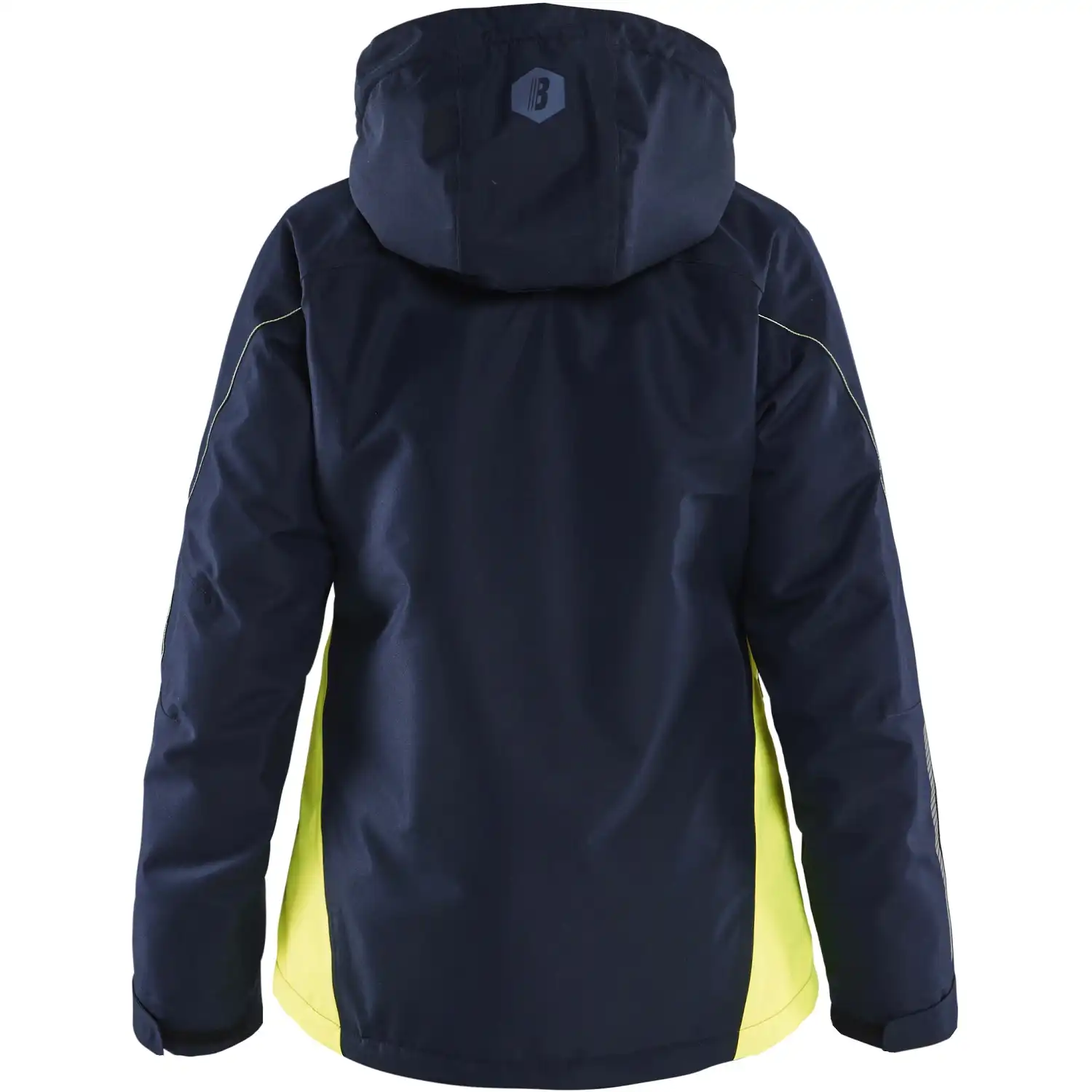 Damen Funktionsjacke "4972" in dunkelmarine/gelb, XXL - Thumbnail 2