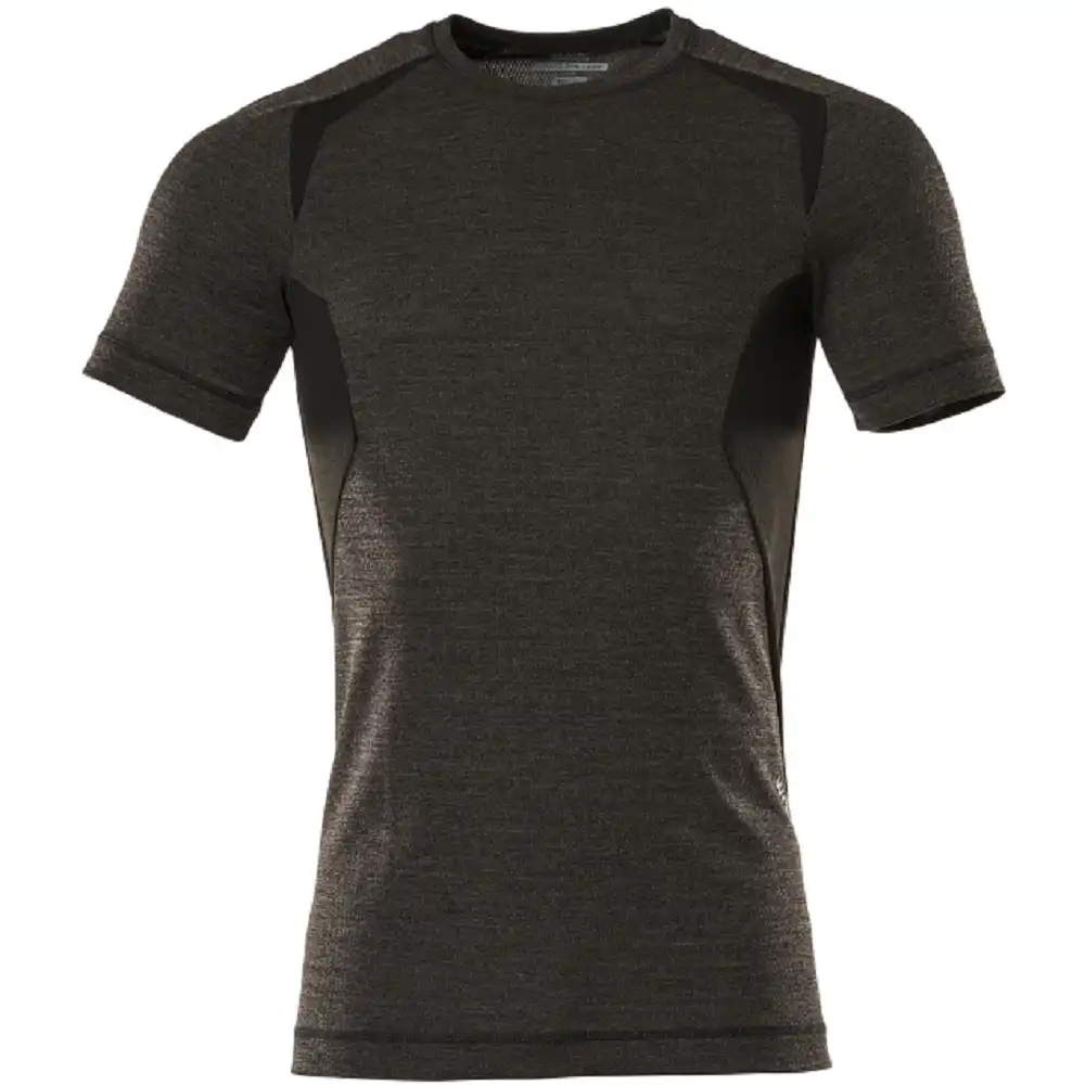 Funktionsunterhemd Kurzarm "CROSSOVER" dunkelanthrazit/schwarz in L - Bild 1
