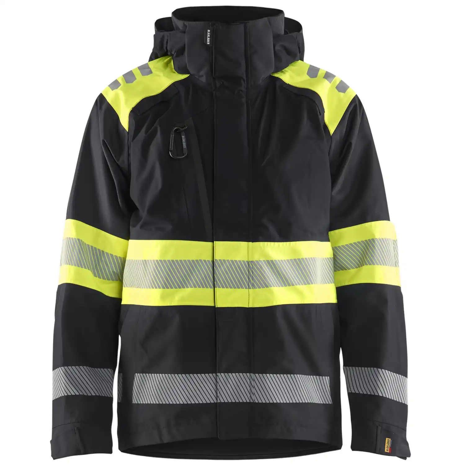 Warnschutz Regenjacke Kl. 1 "4420" in schwarz/gelb, XXL - Thumbnail 1