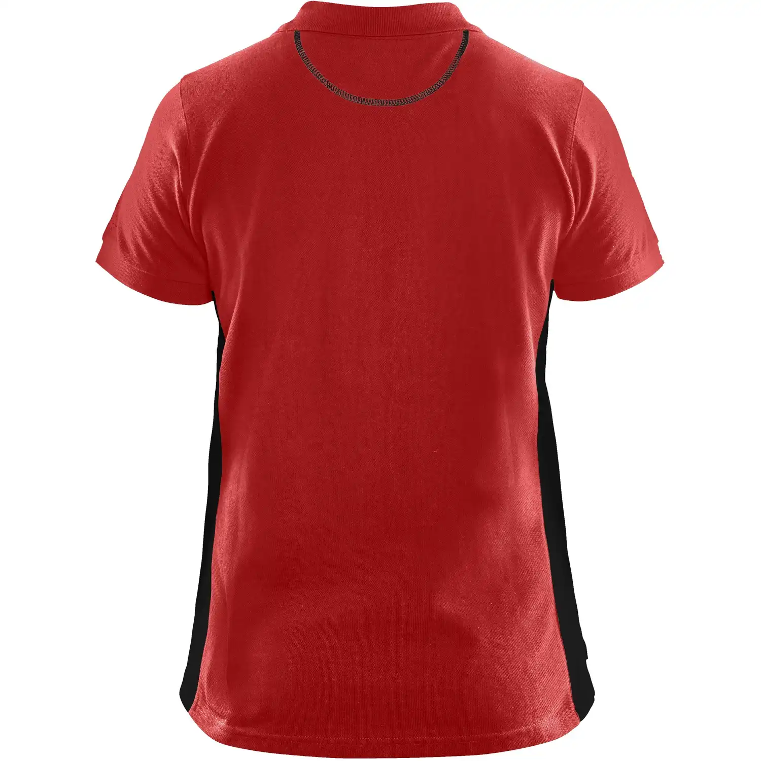 Damen Polo-Shirt "3390" in rot/schwarz, 3XL - Thumbnail 2