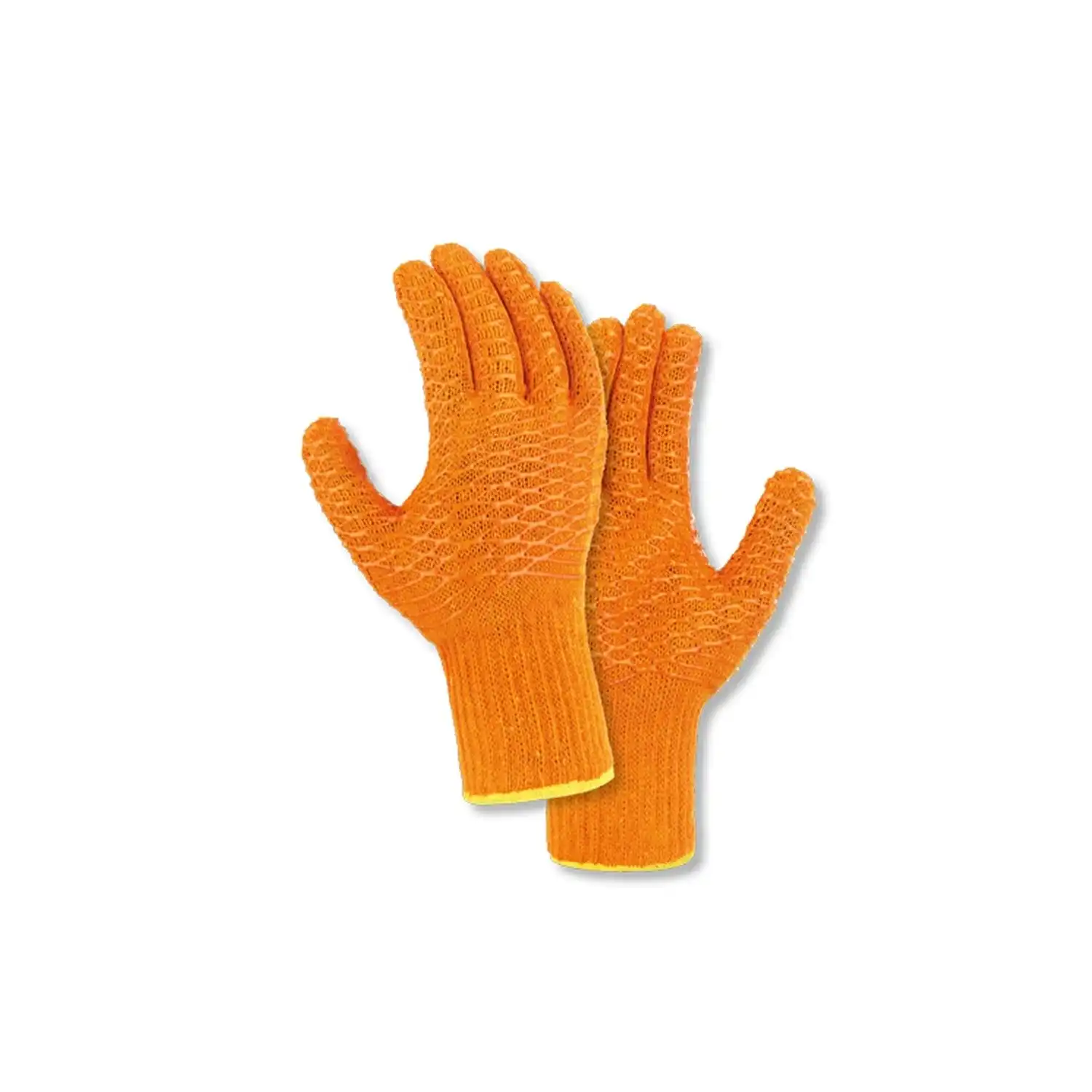 Grobstrick-Arbeitshandschuhe "CRISS-CROSS" orange in 10 (XL) - Thumbnail 1
