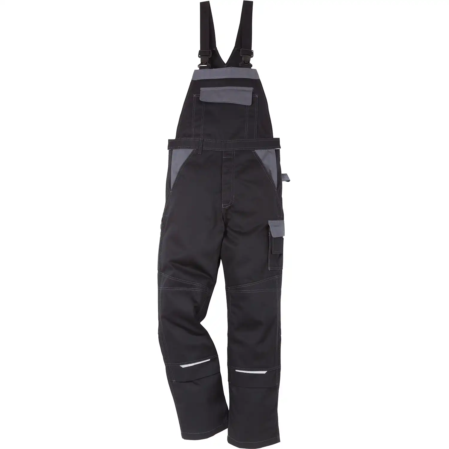 Latzhose "1009" Icon Two Luxe in schwarz/grau, C48 - Bild 1