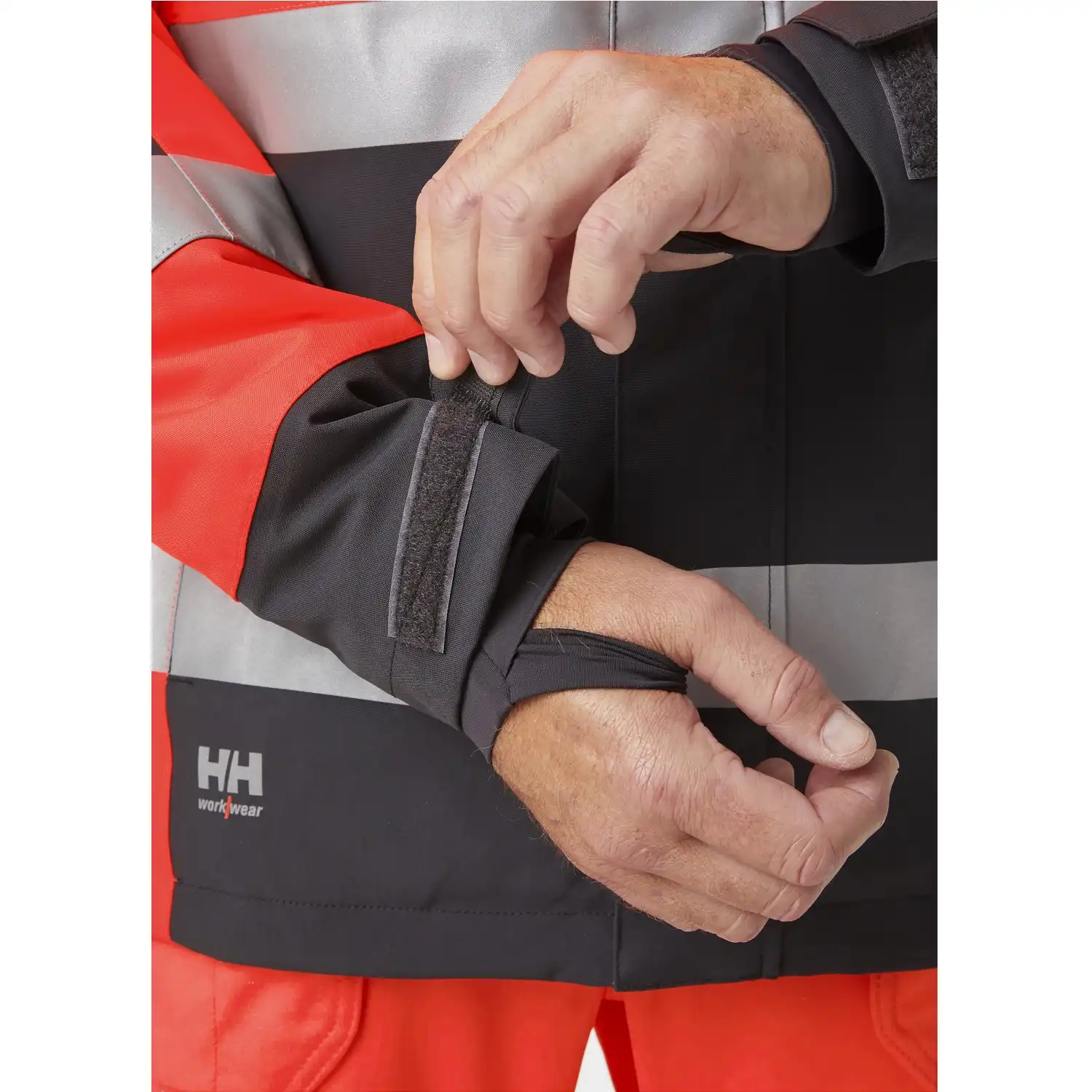Warnschutz Winterjacke "ALNA 2.0" in rot/schwarz, XS - Thumbnail 3