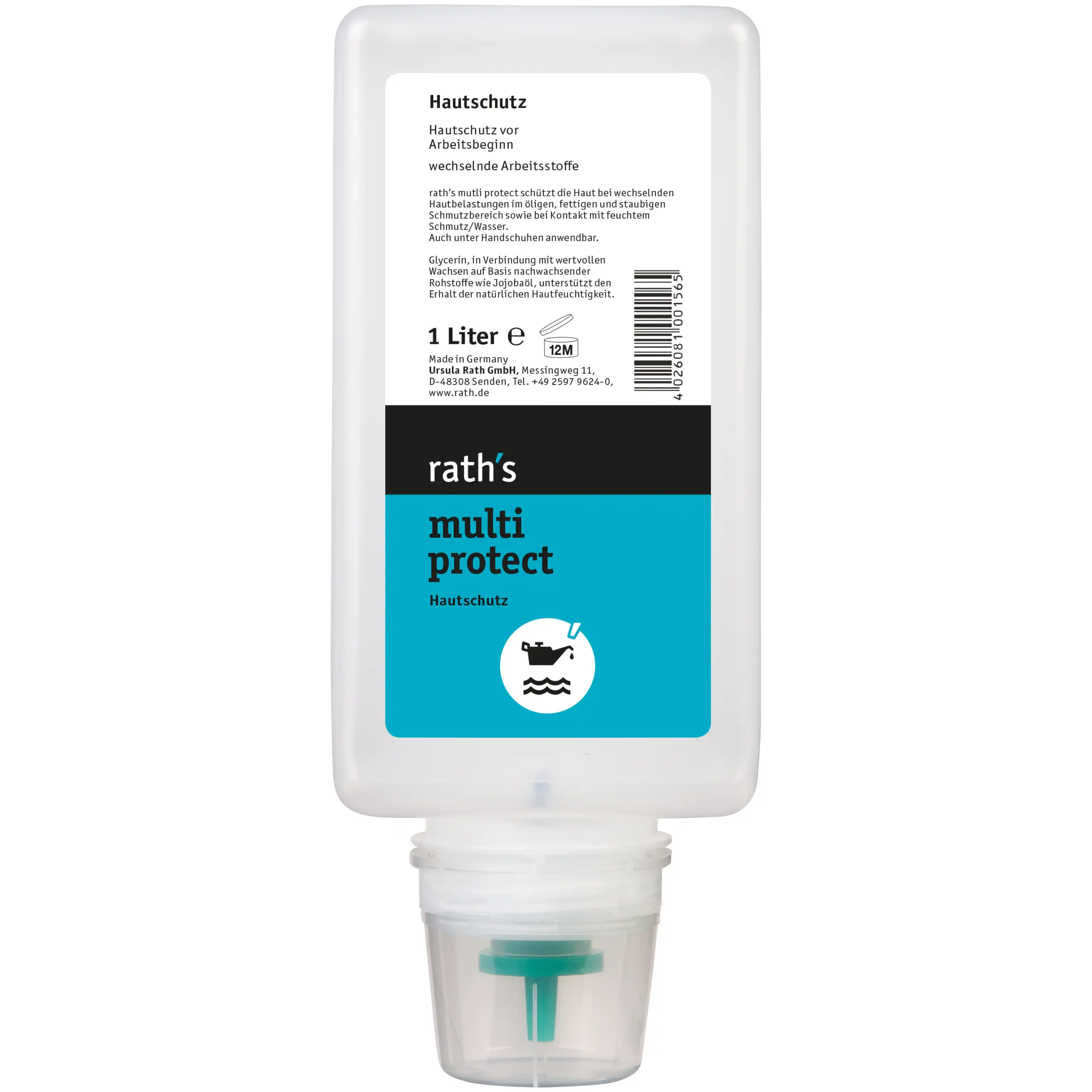 Hautschutzlotion "multi protect" 1L-Softflasche - Bild 1