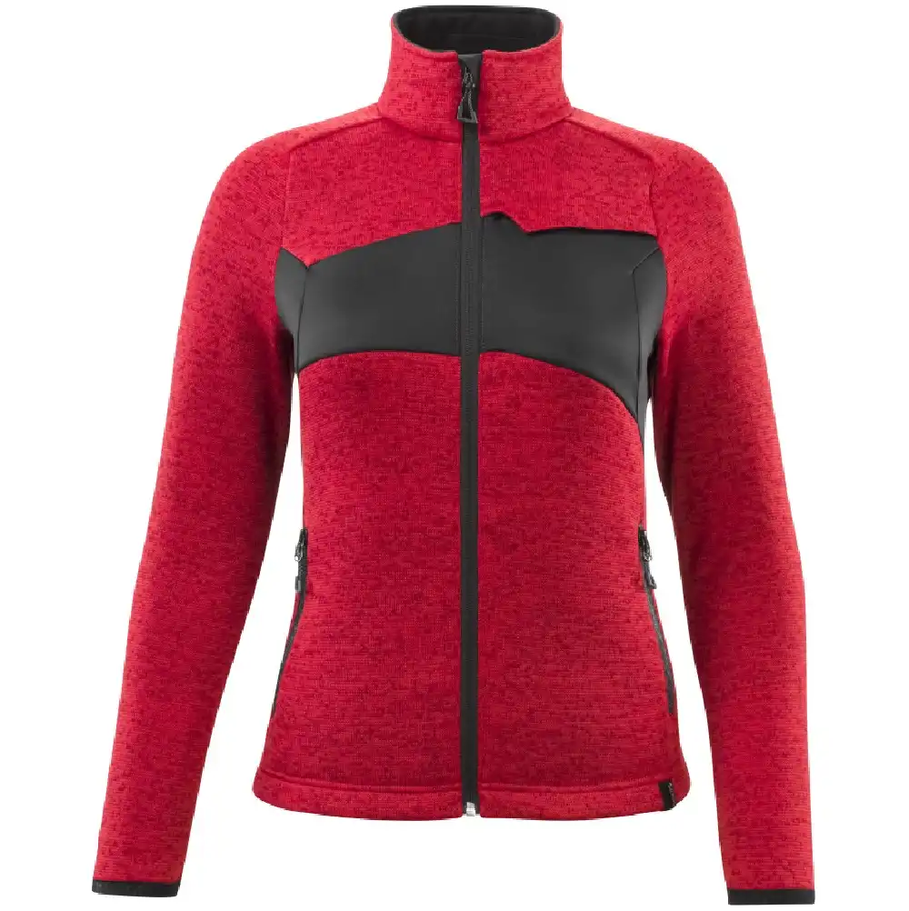 Damen Strickjacke "ACCELERATE" in verkehrsrot/schwarz, M - Bild 1