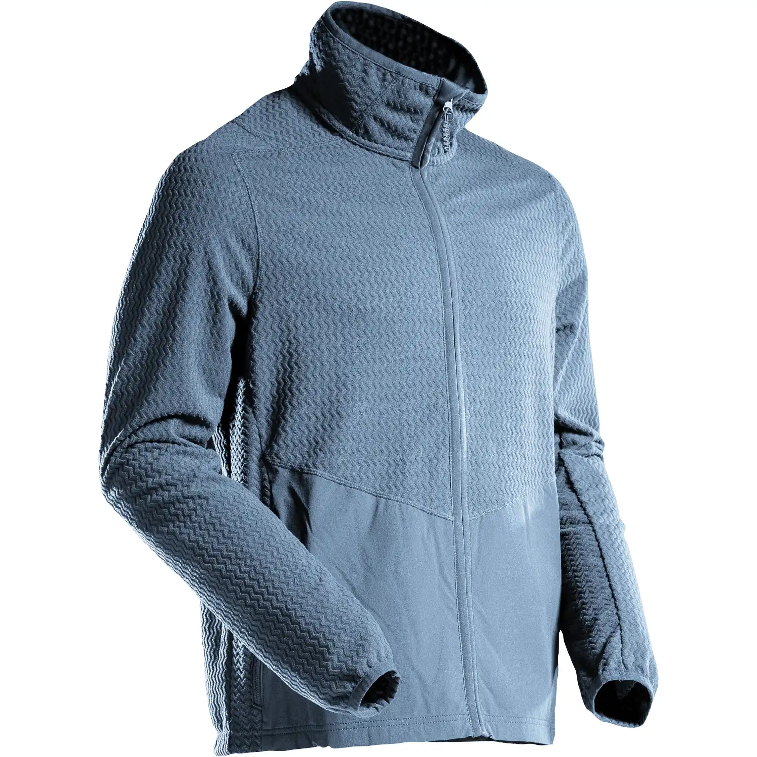 Fleecejacke "22803-639" Customized in steinblau, XXL - Bild 1