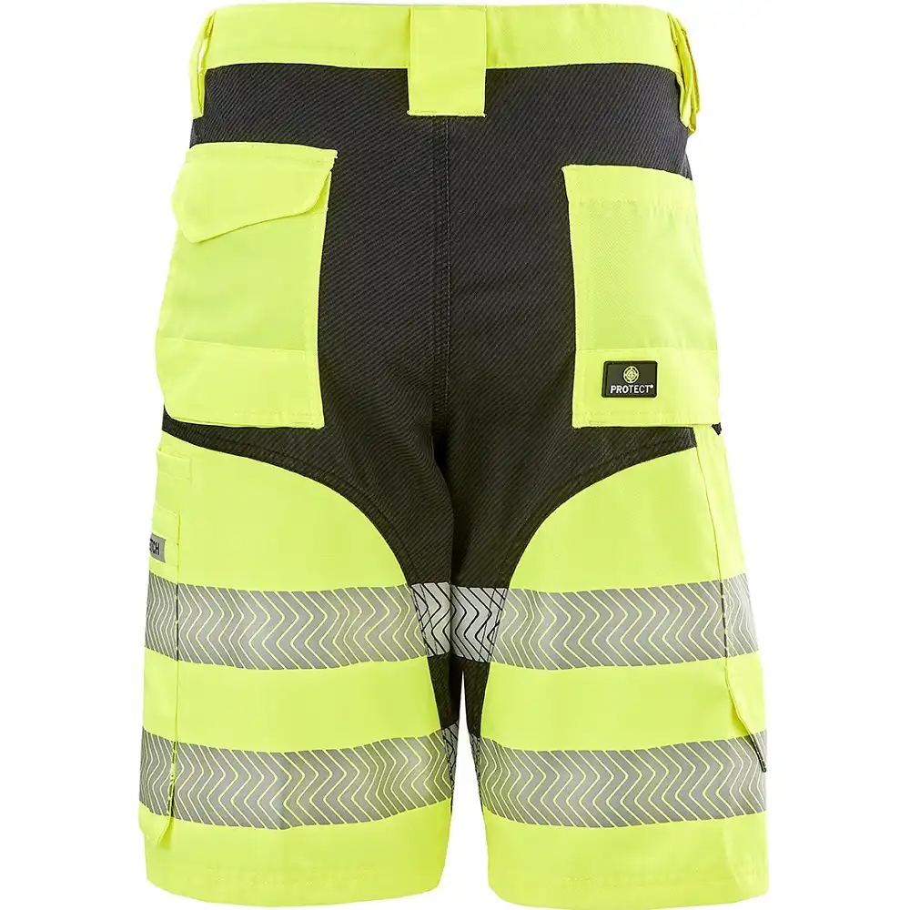 Warnschutz Shorts "PATERSON" in gelb, 6XL - Thumbnail 2