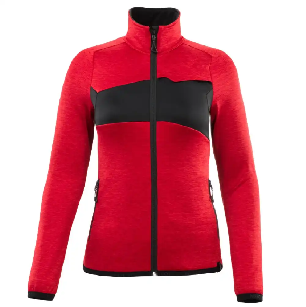 Damen Fleecejacke "ACCELERATE" in verkehrsrot/schwarz, S - Bild 1