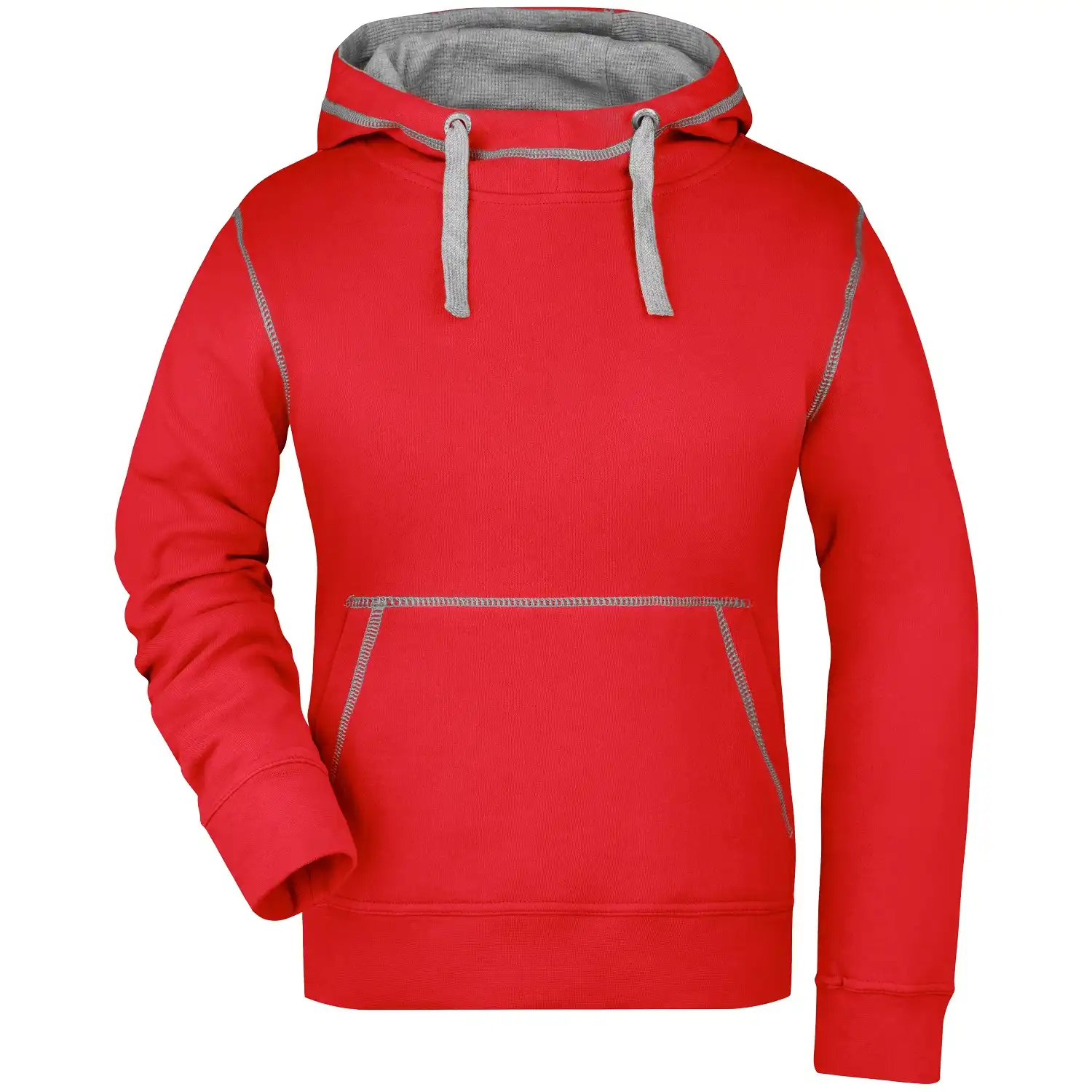 Damen Lifestyle Kapuzen-Sweatshirt "JN960" in red, L - Bild 1