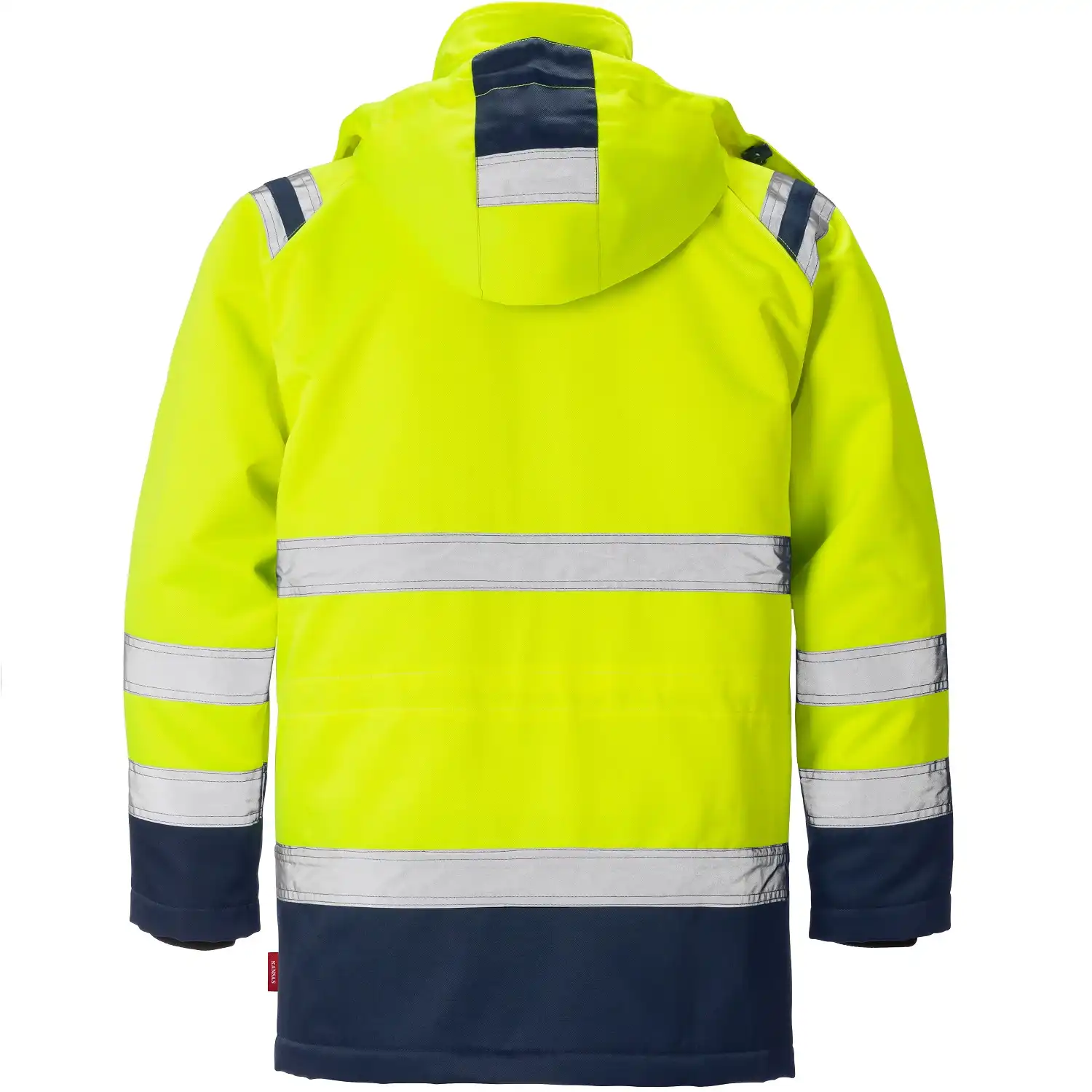 Warnschutz Winterparka "4042 PP" in gelb/marine, XL - Thumbnail 2