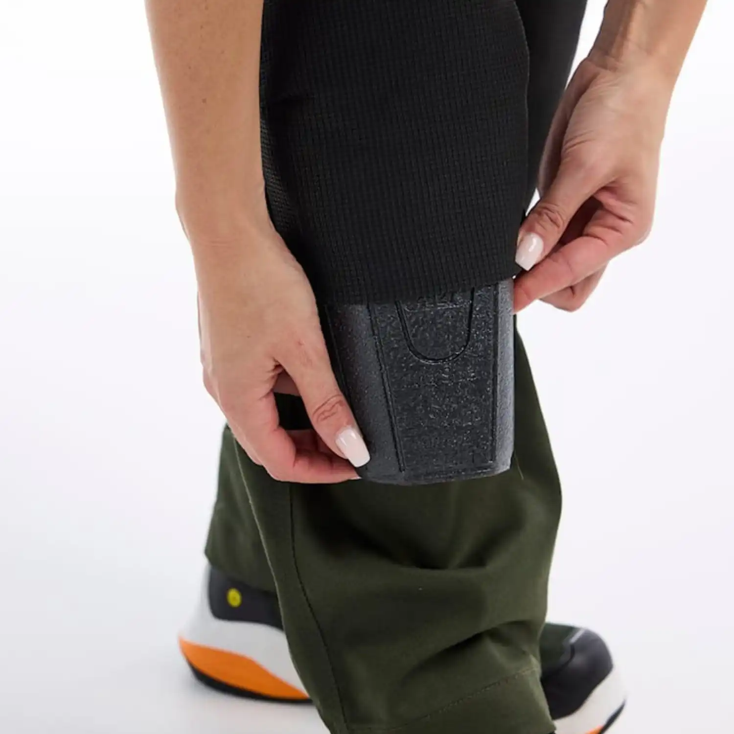 Damen Arbeitshose Stretch 7170 in C46, waldgrün/rost - Thumbnail 6