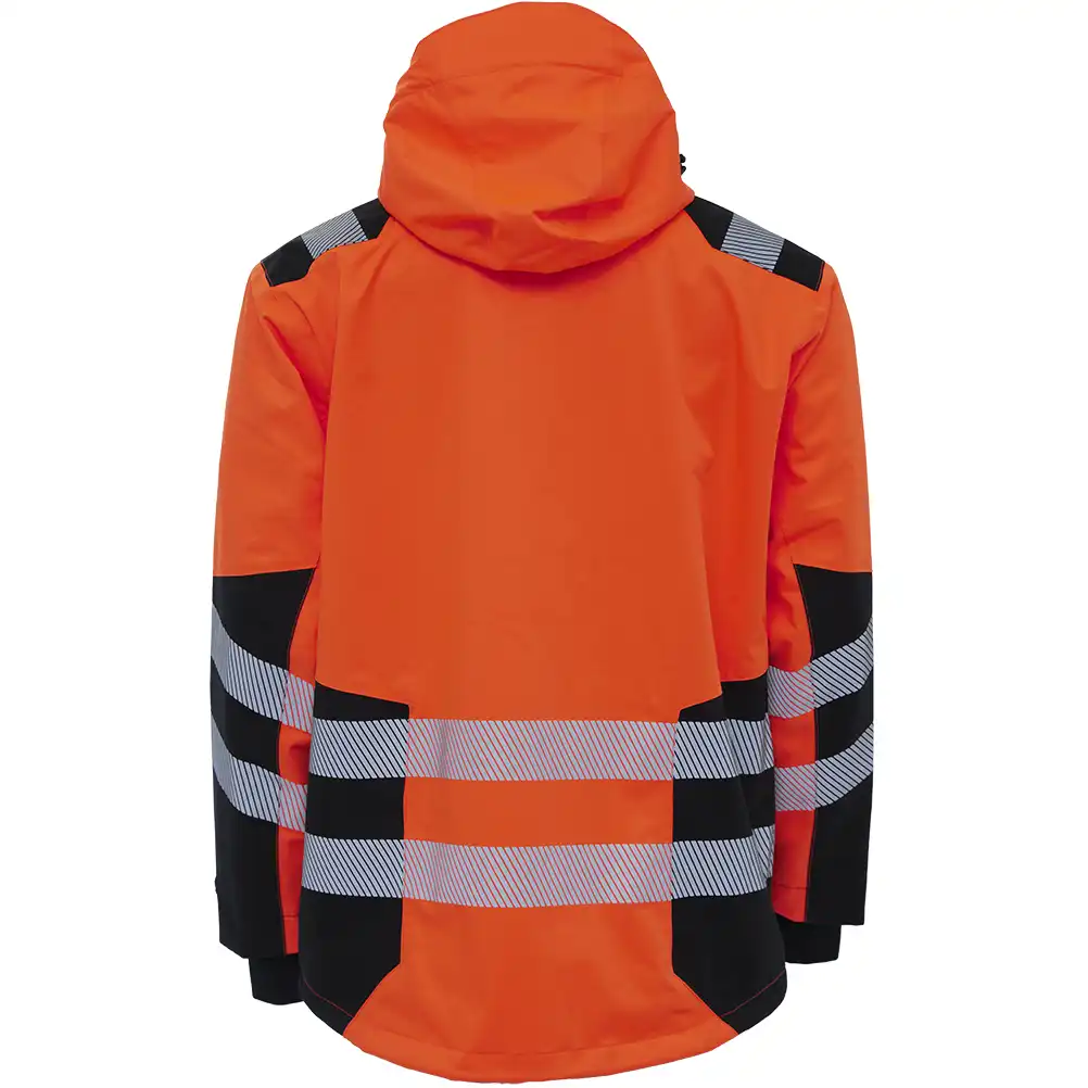 Warnschutz Stretch Regenjacke "186003R" Visible in orange/schwarz, L - Thumbnail 2