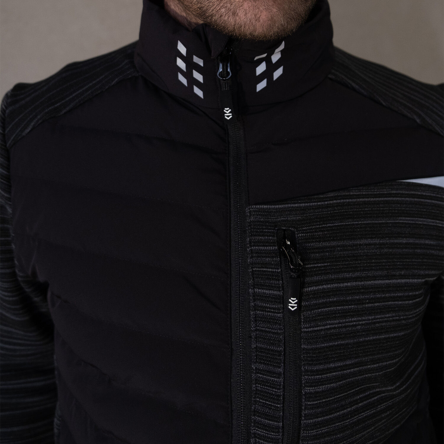 Hybridjacke "PREMIUM" in schwarz/grau, XL - Thumbnail 3